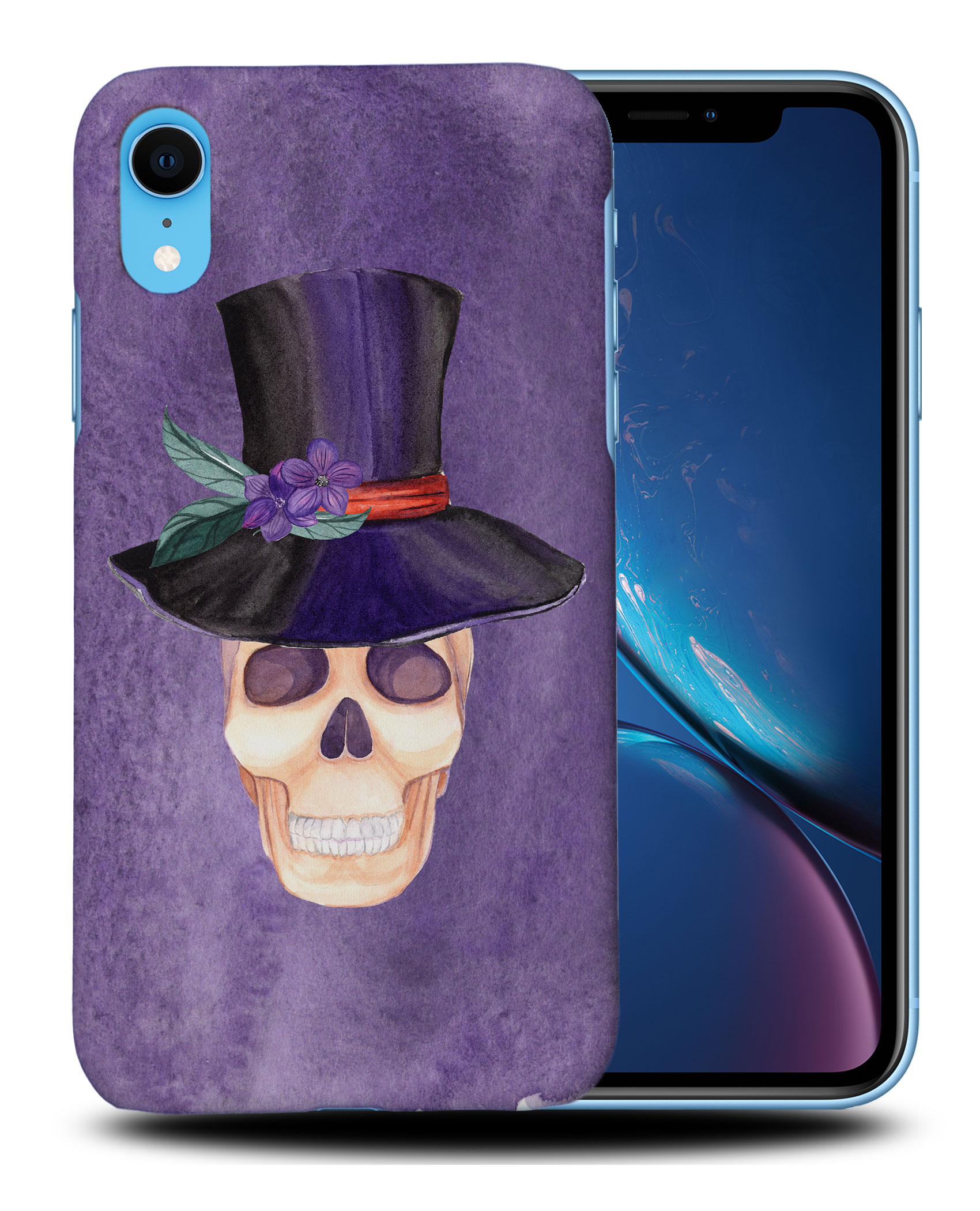 CASE COVER FOR APPLE IPHONE|WATERCOLOR SKULL #2 - Bild 27 von 44