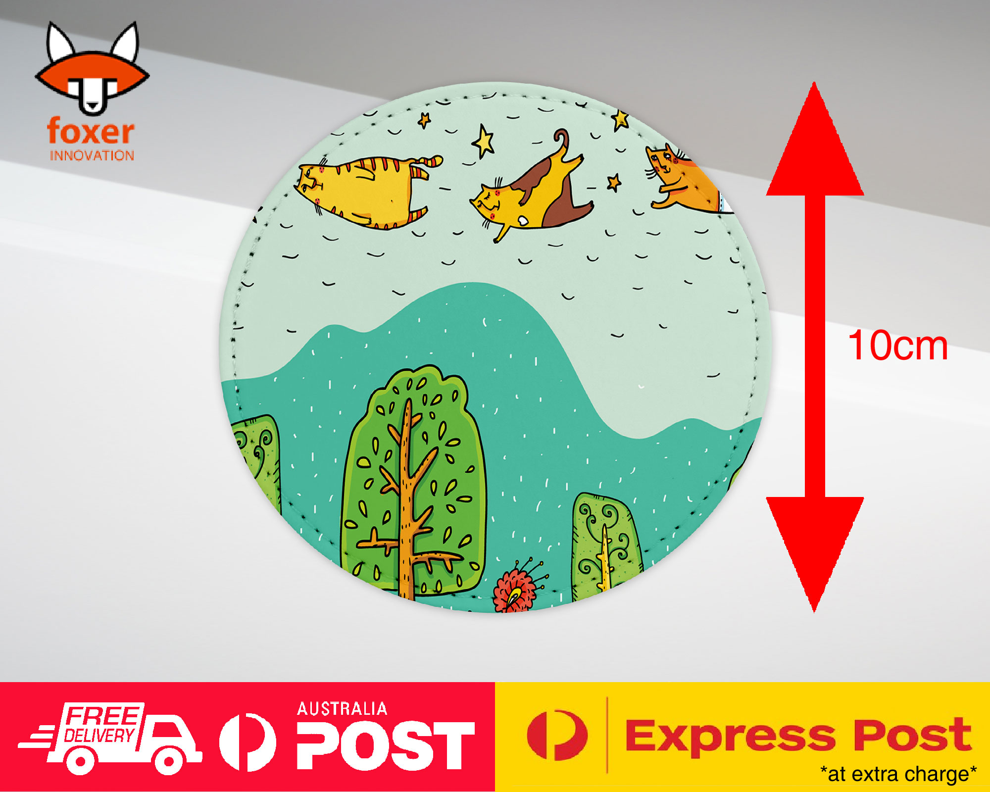 COASTER COFFEE DRINKING MAT|CUTE SPRING CATS KITTENS #2