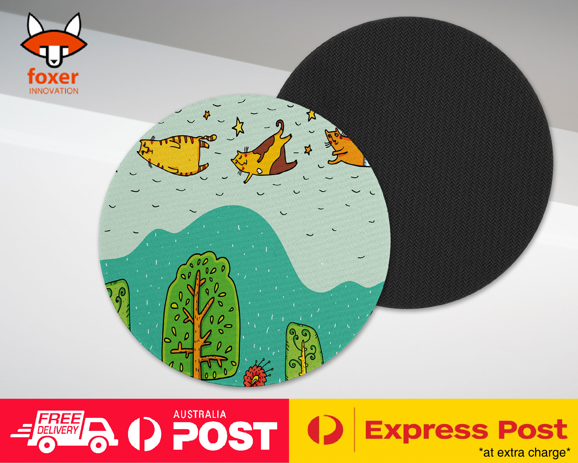 COASTER COFFEE DRINKING MAT|CUTE SPRING CATS KITTENS #2