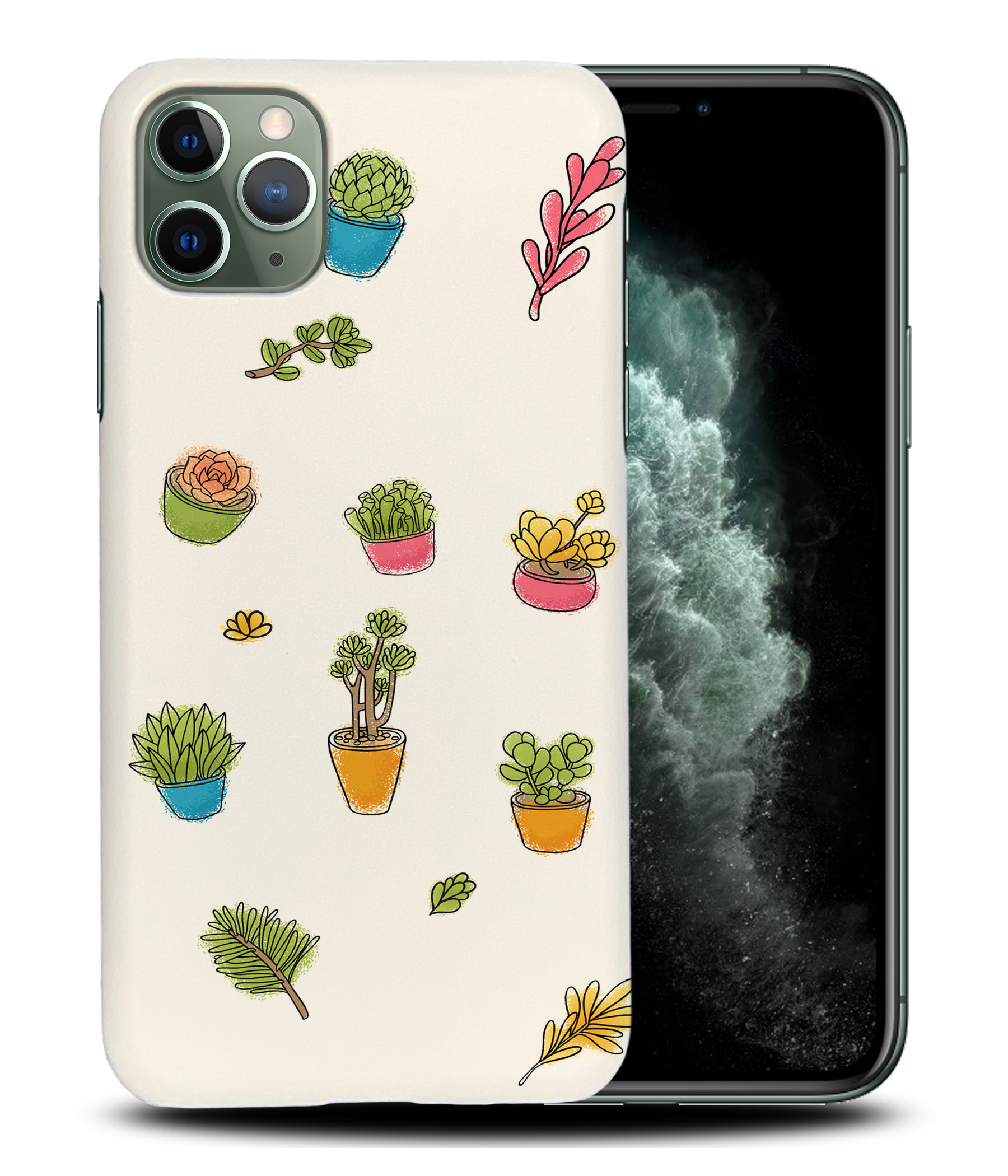 CASE COVER FOR APPLE IPHONE|SUCCULLENTS PLANTS DRAWING SKETCH - Picture 23 of 44