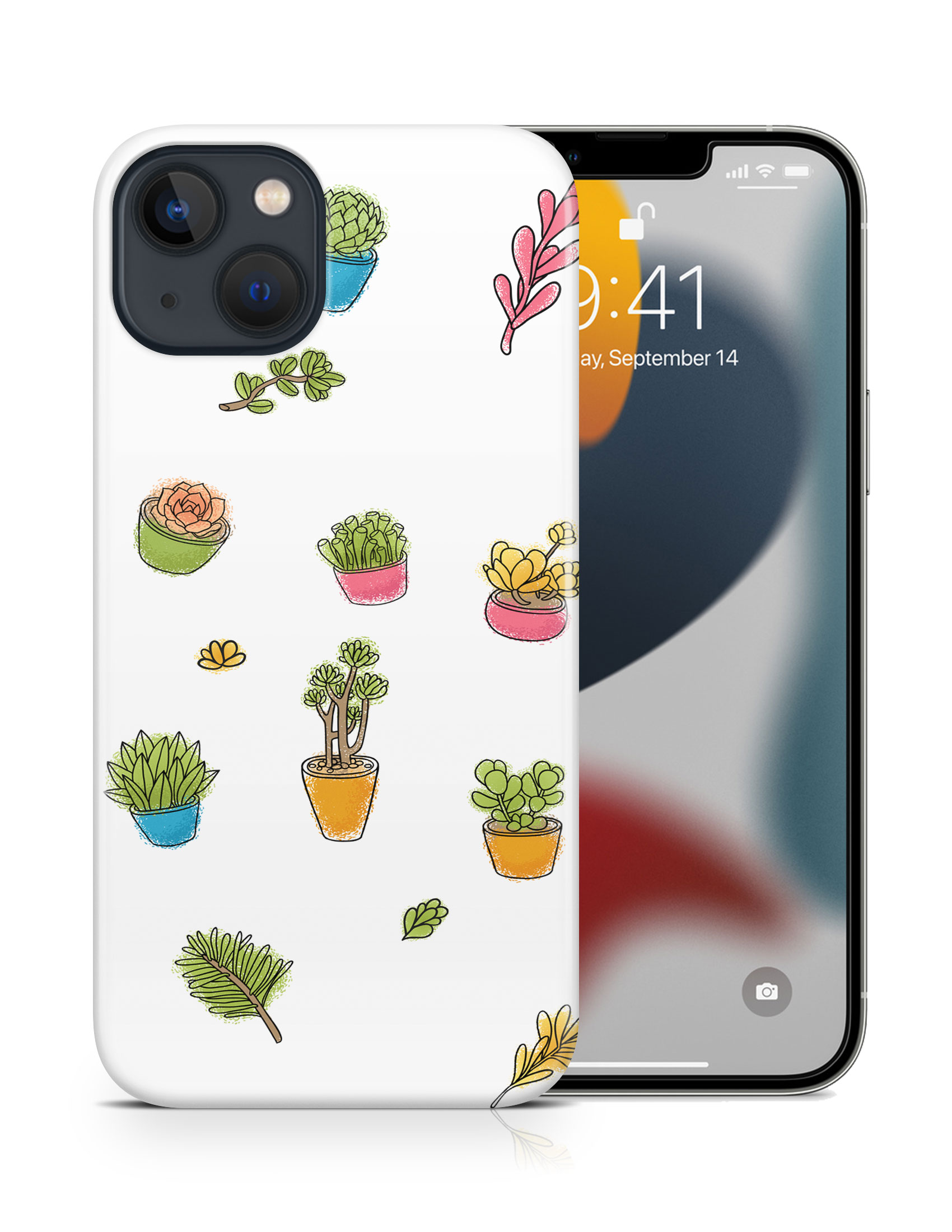 CASE COVER FOR APPLE IPHONE|SUCCULLENTS PLANTS DRAWING SKETCH - Picture 16 of 44
