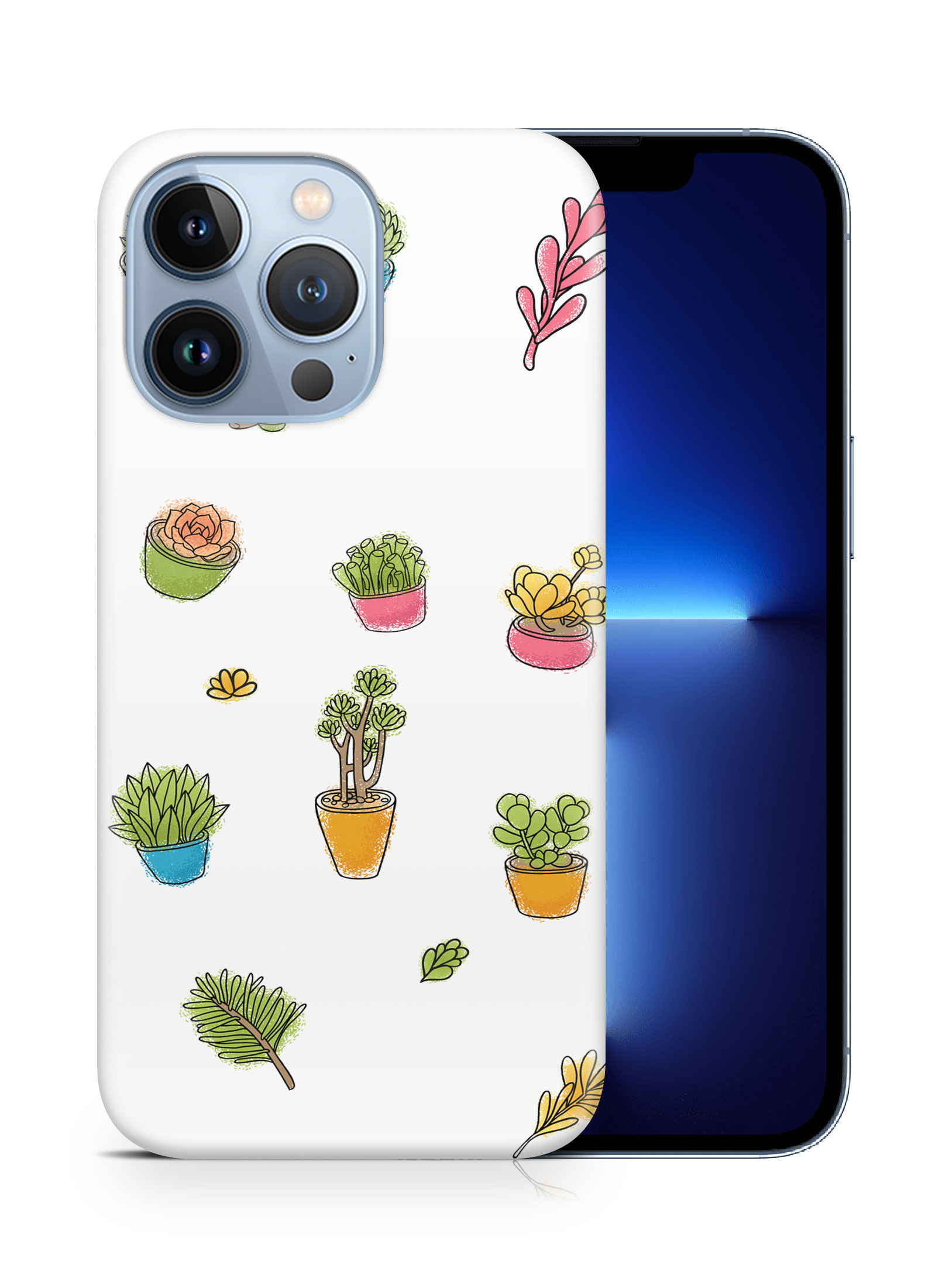 CASE COVER FOR APPLE IPHONE|SUCCULLENTS PLANTS DRAWING SKETCH - Picture 15 of 44