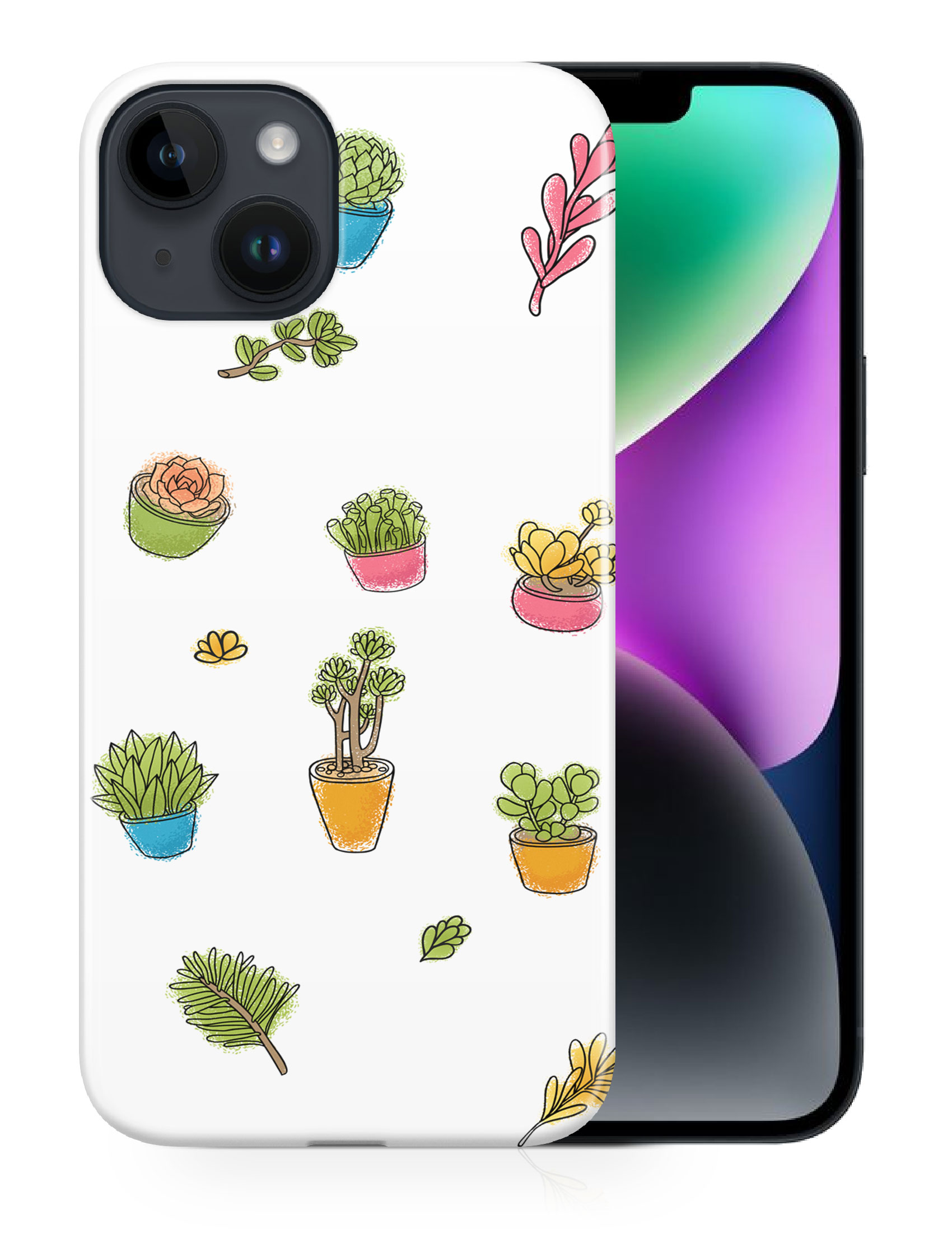 CASE COVER FOR APPLE IPHONE|SUCCULLENTS PLANTS DRAWING SKETCH - Picture 12 of 44