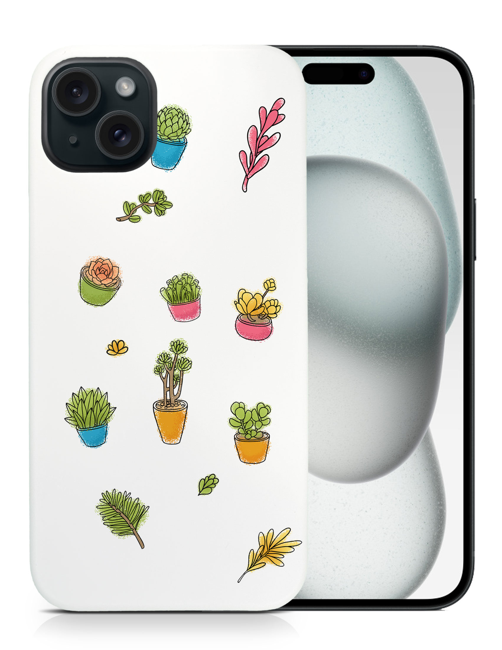 CASE COVER FOR APPLE IPHONE|SUCCULLENTS PLANTS DRAWING SKETCH - Picture 8 of 44