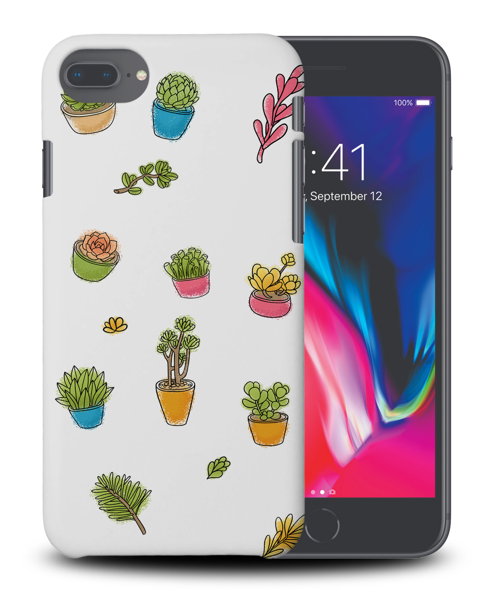 CASE COVER FOR APPLE IPHONE|SUCCULLENTS PLANTS DRAWING SKETCH - Picture 30 of 44
