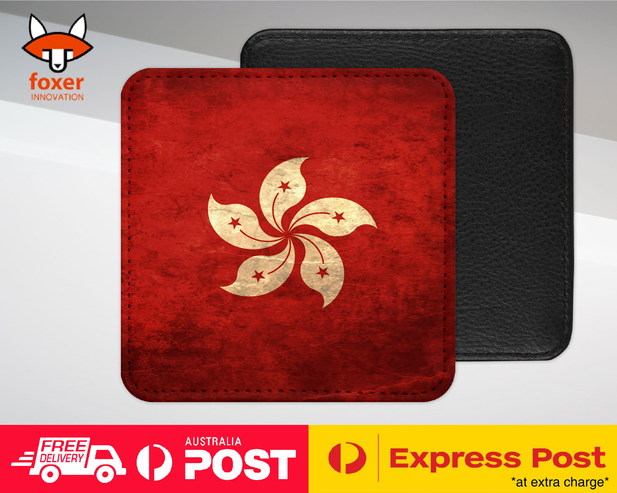 COASTER COFFEE DRINKING MAT|HONG KONG COUNTRY FLAG - Picture 15 of 21
