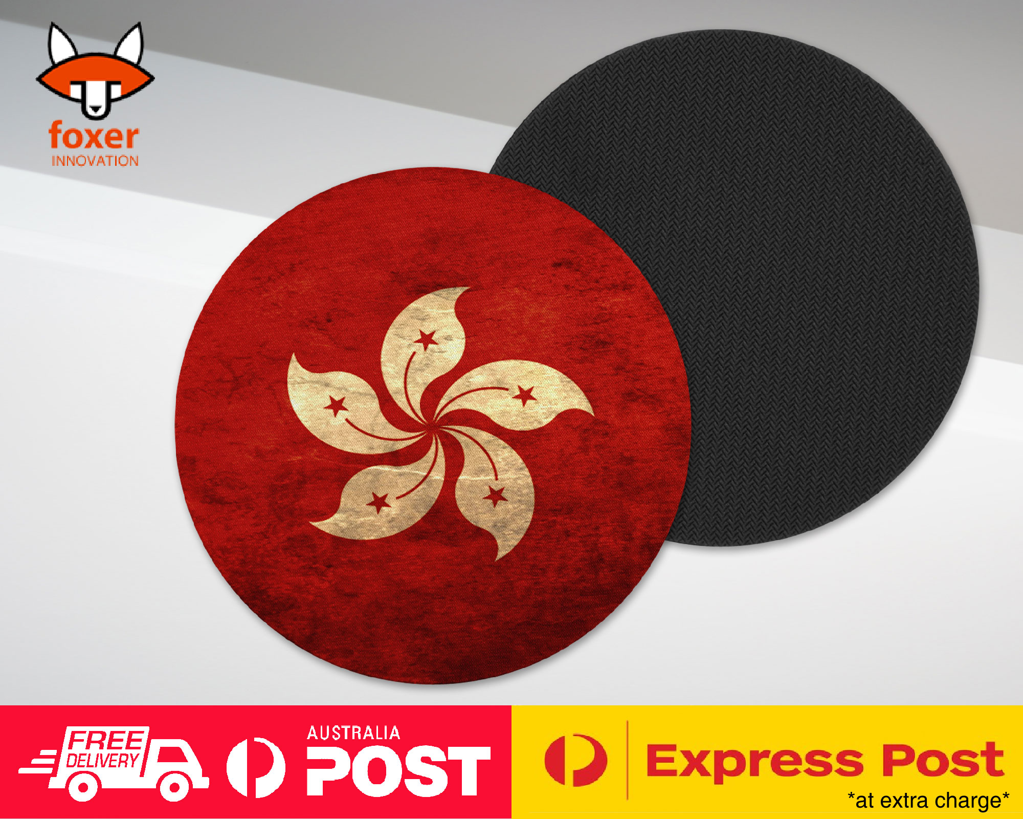 COASTER COFFEE DRINKING MAT|HONG KONG COUNTRY FLAG - Picture 2 of 21