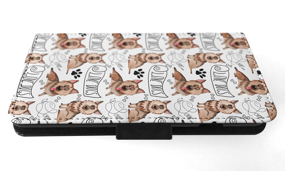 FLIP CASE FOR SAMSUNG GALAXY|GERMEN SHEPHERD DOG PUPPY PATTERN - Picture 108 of 120