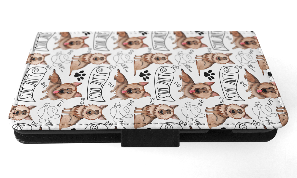 FLIP CASE FOR SAMSUNG GALAXY|GERMEN SHEPHERD DOG PUPPY PATTERN - Picture 83 of 120