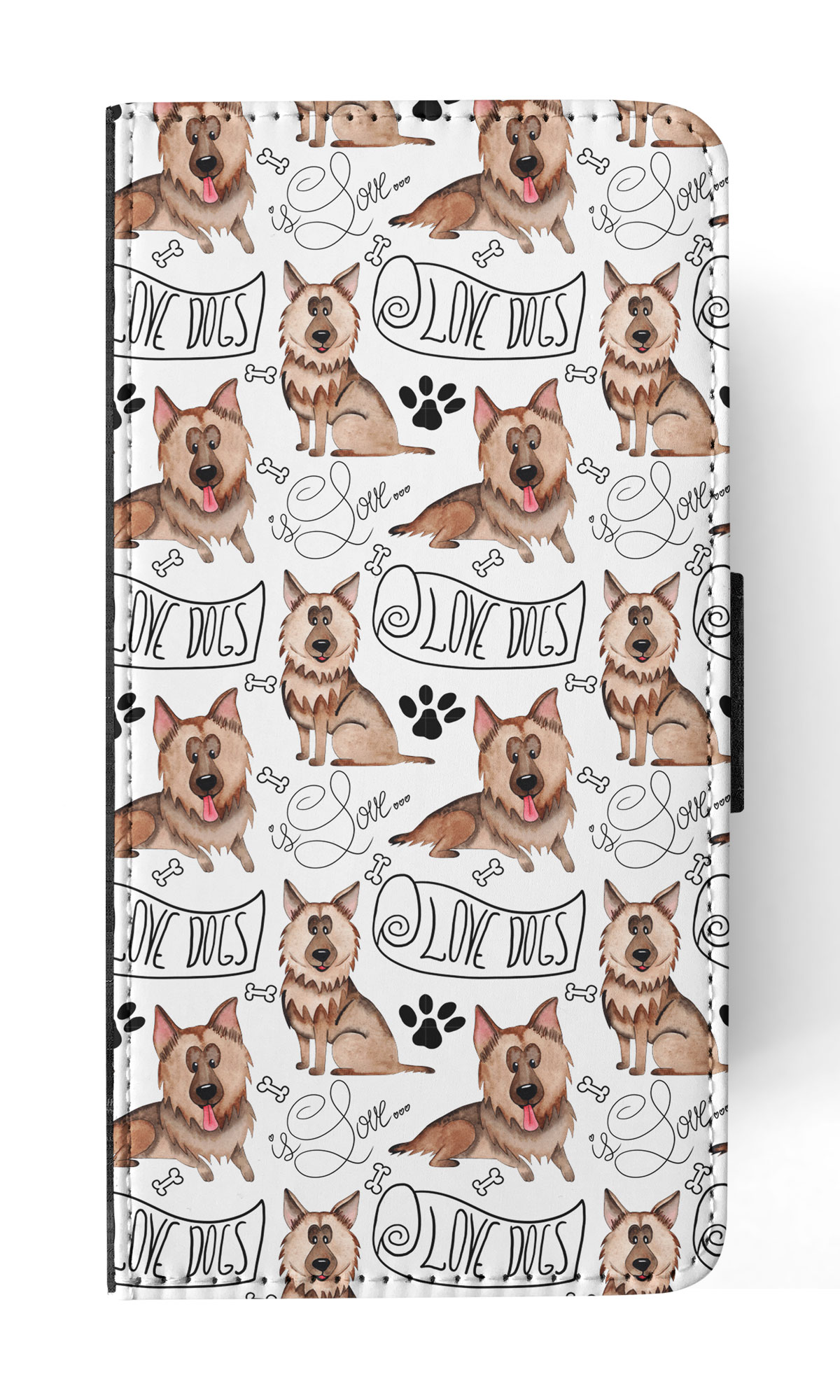FLIP CASE FOR SAMSUNG GALAXY|GERMEN SHEPHERD DOG PUPPY PATTERN - Picture 47 of 120