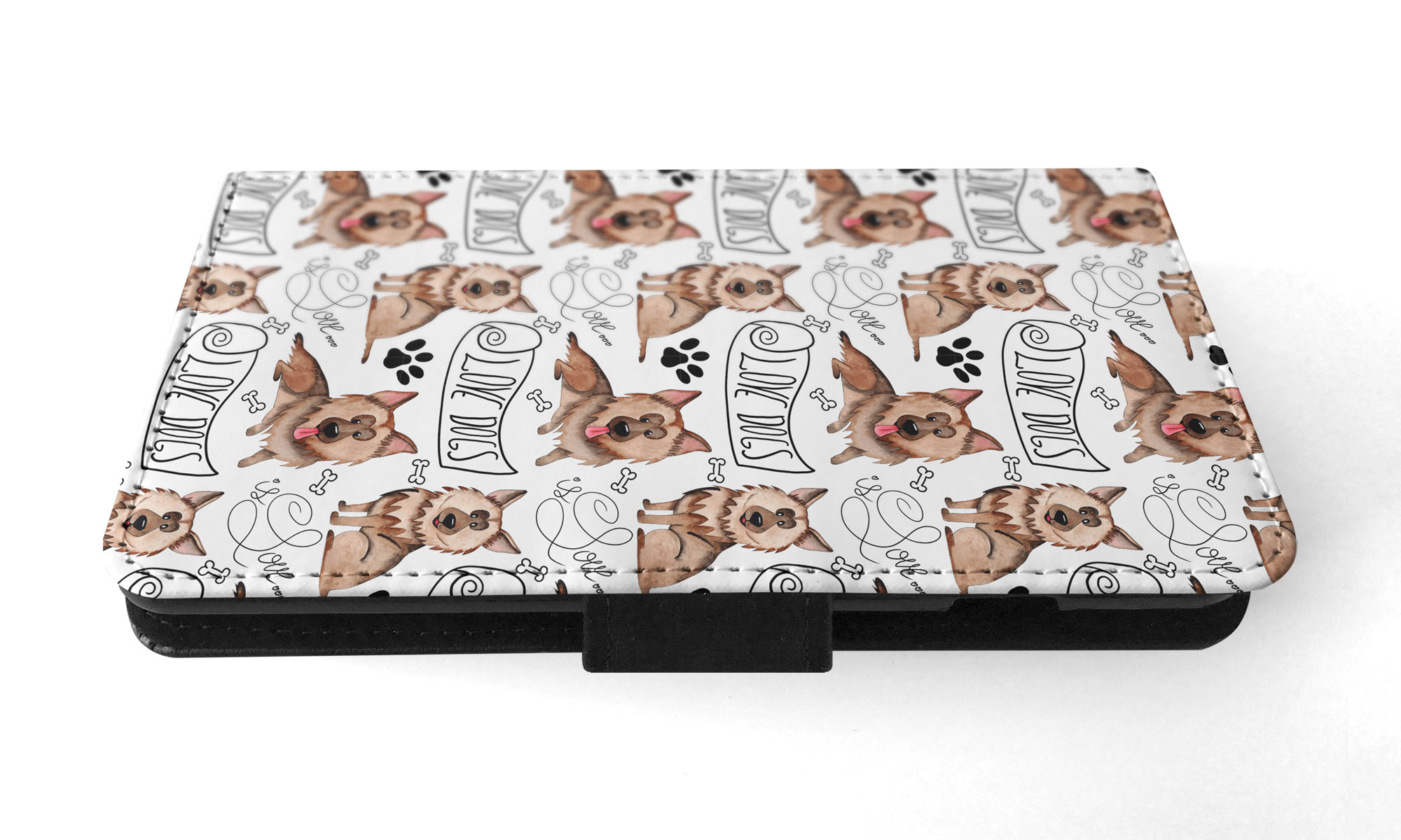 FLIP CASE FOR SAMSUNG GALAXY|GERMEN SHEPHERD DOG PUPPY PATTERN - Picture 48 of 120
