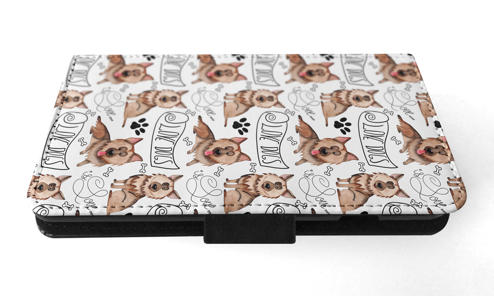 FLIP CASE FOR SAMSUNG GALAXY|GERMEN SHEPHERD DOG PUPPY PATTERN - Picture 118 of 120