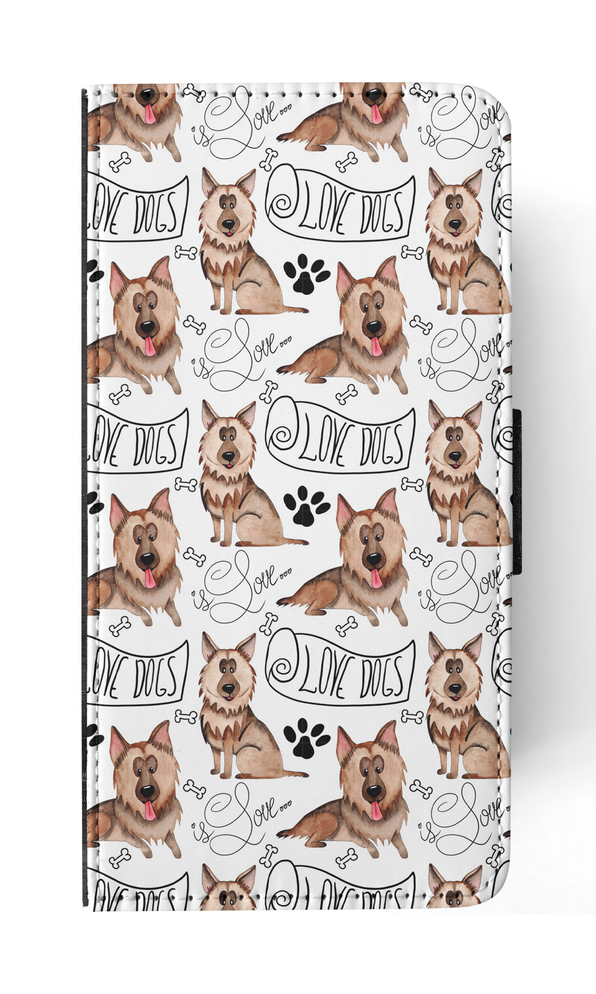 FLIP CASE FOR SAMSUNG GALAXY|GERMEN SHEPHERD DOG PUPPY PATTERN - Picture 17 of 120