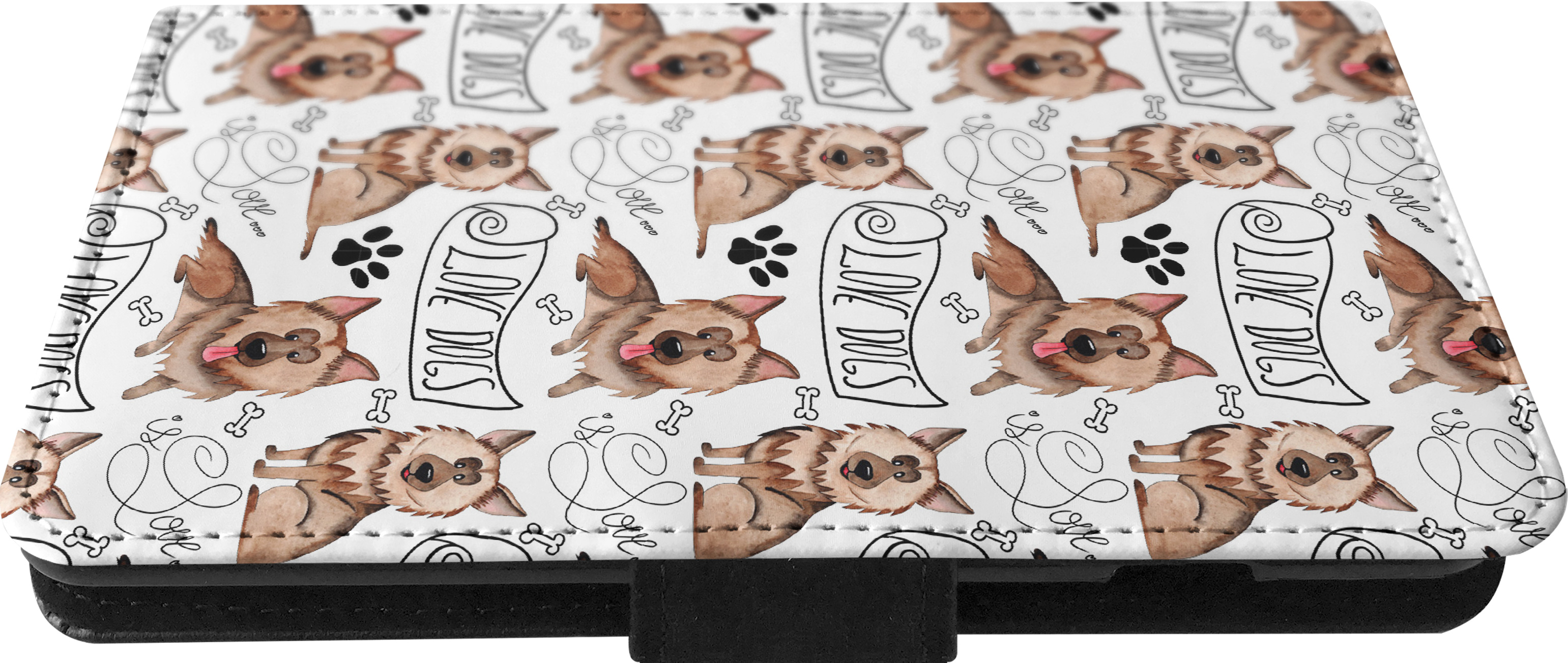 FLIP CASE FOR SAMSUNG GALAXY|GERMEN SHEPHERD DOG PUPPY PATTERN - Picture 18 of 120