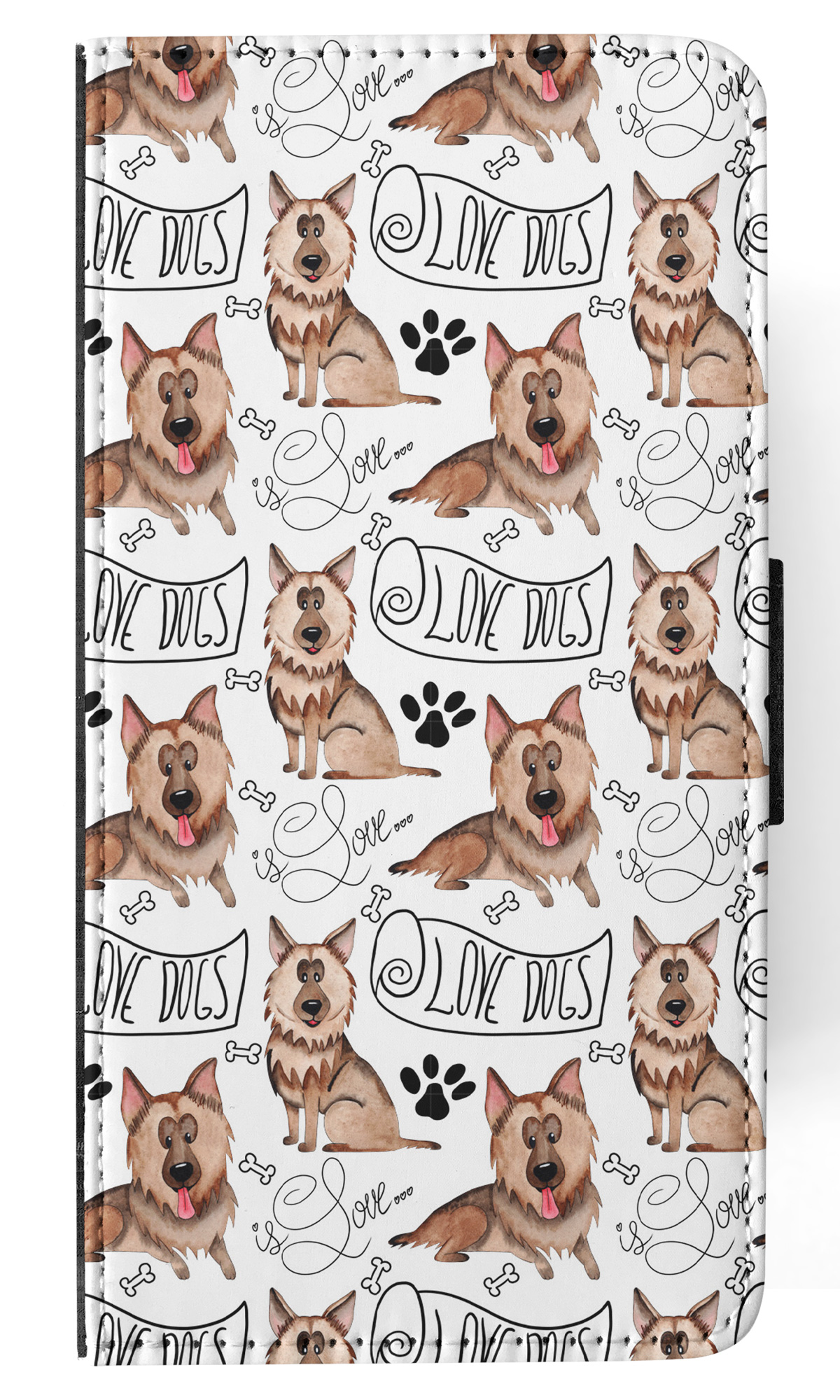FLIP CASE FOR SAMSUNG GALAXY|GERMEN SHEPHERD DOG PUPPY PATTERN - Picture 12 of 120