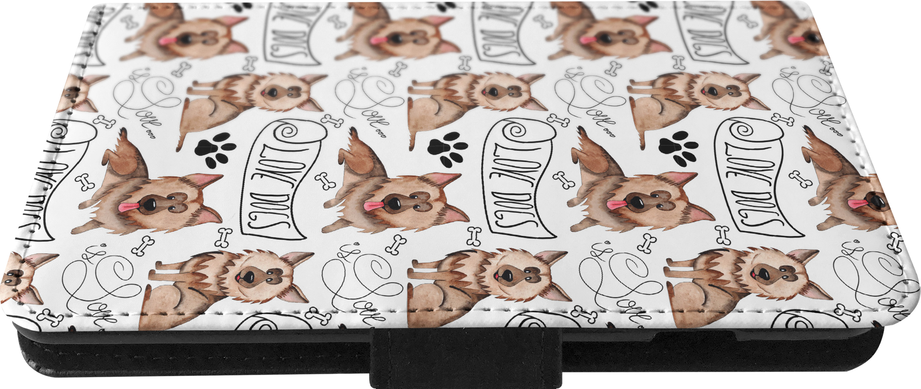 FLIP CASE FOR SAMSUNG GALAXY|GERMEN SHEPHERD DOG PUPPY PATTERN - Picture 8 of 120