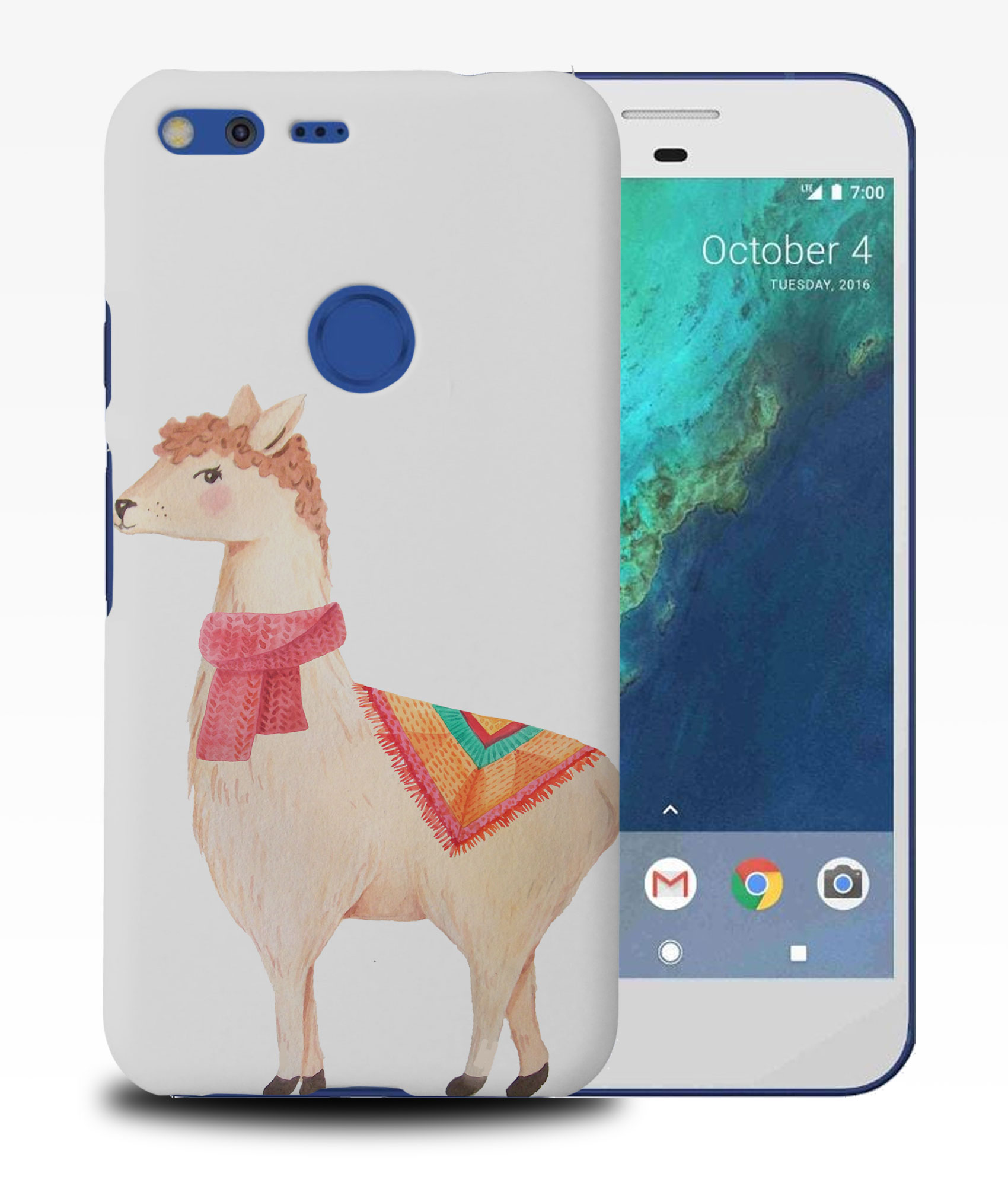 FUNDA FUNDA PARA GOOGLE PIXEL|ACUARELA LLAMAS LINDO ANIMAL #2 - Imagen 10 de 11