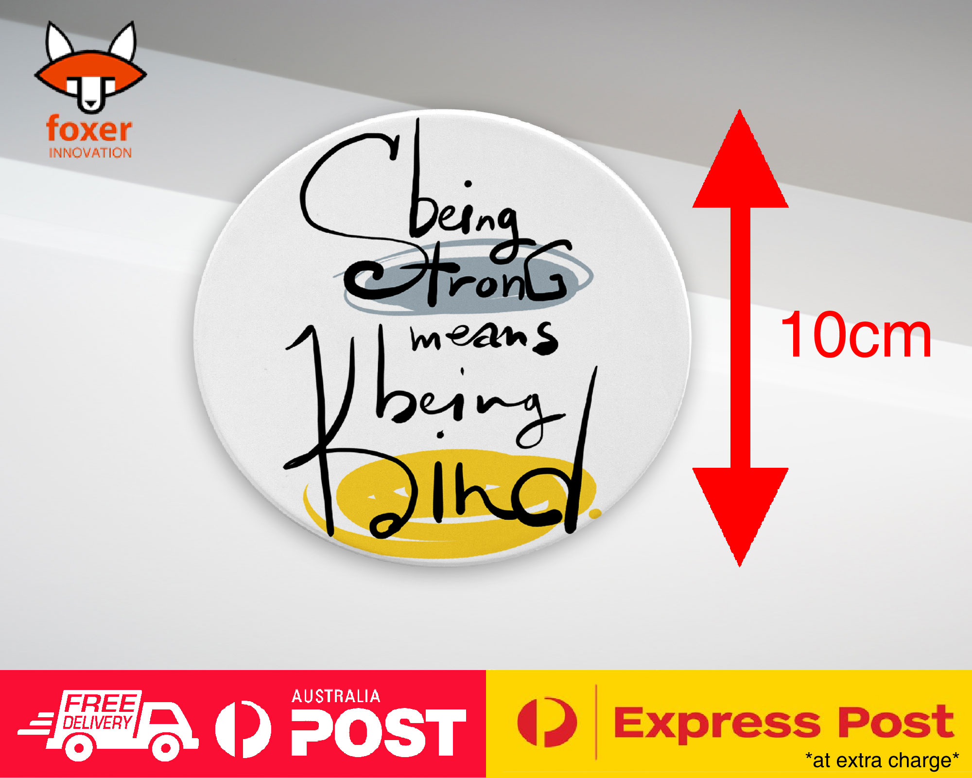 COASTER COFFEE DRINKING MAT|BEING STRONG BEING KIND QUOTES