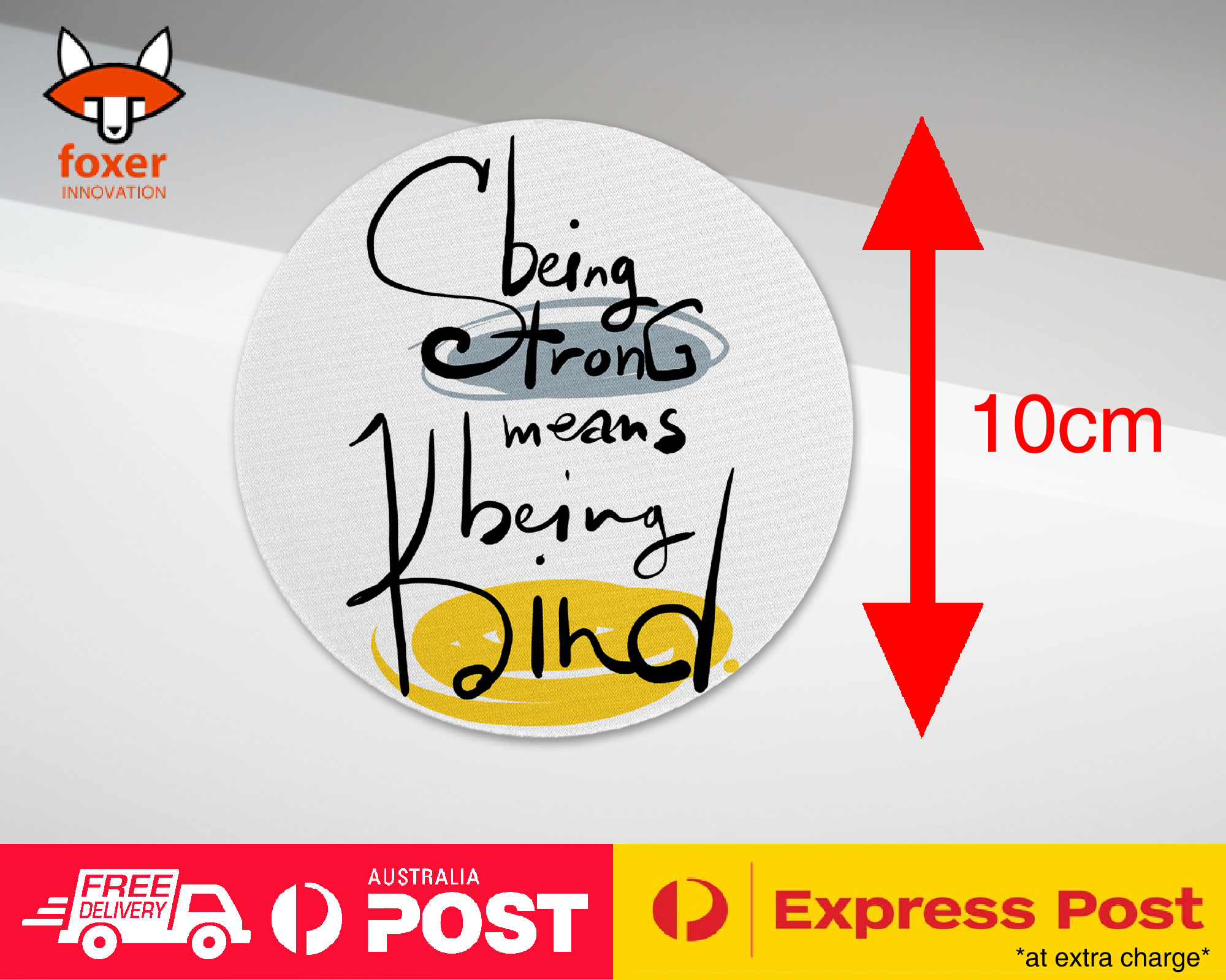 COASTER COFFEE DRINKING MAT|BEING STRONG BEING KIND QUOTES