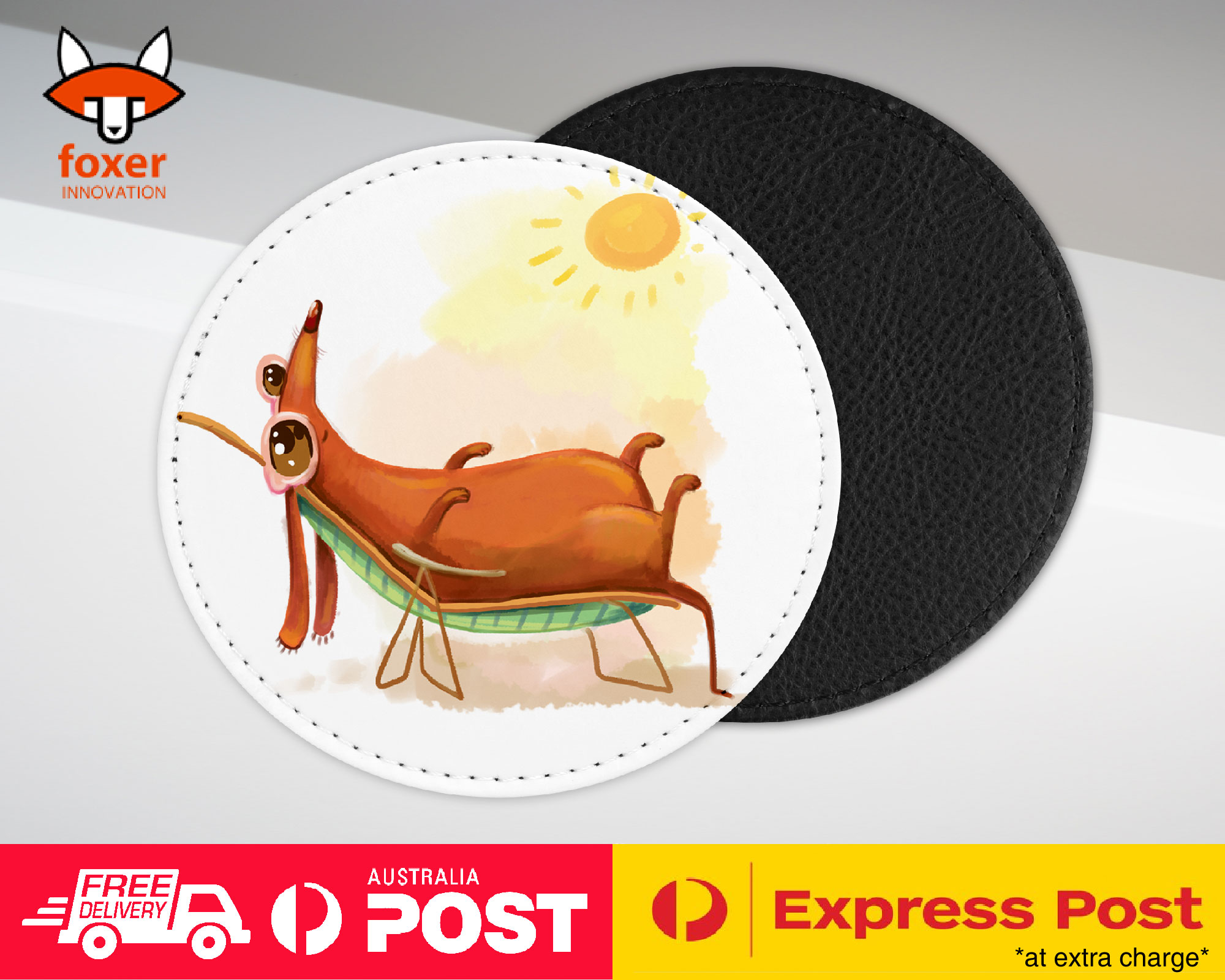 COASTER COFFEE DRINKING MAT|CUTE FUNNY DOG ILLUSTRATIONS #5