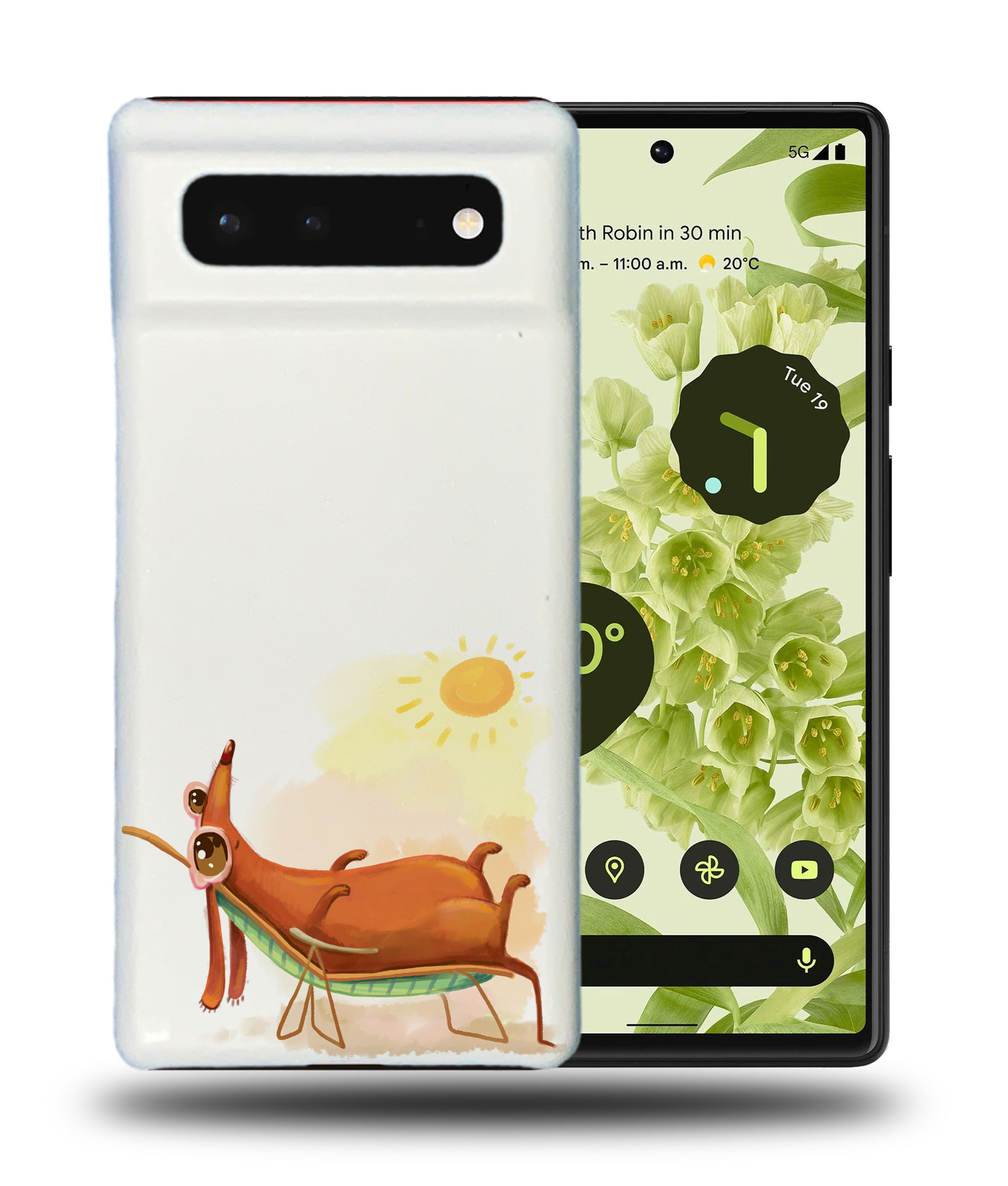 CASE COVER FOR GOOGLE PIXEL|CUTE FUNNY DOG ILLUSTRATIONS #5 - Imagen 3 de 11
