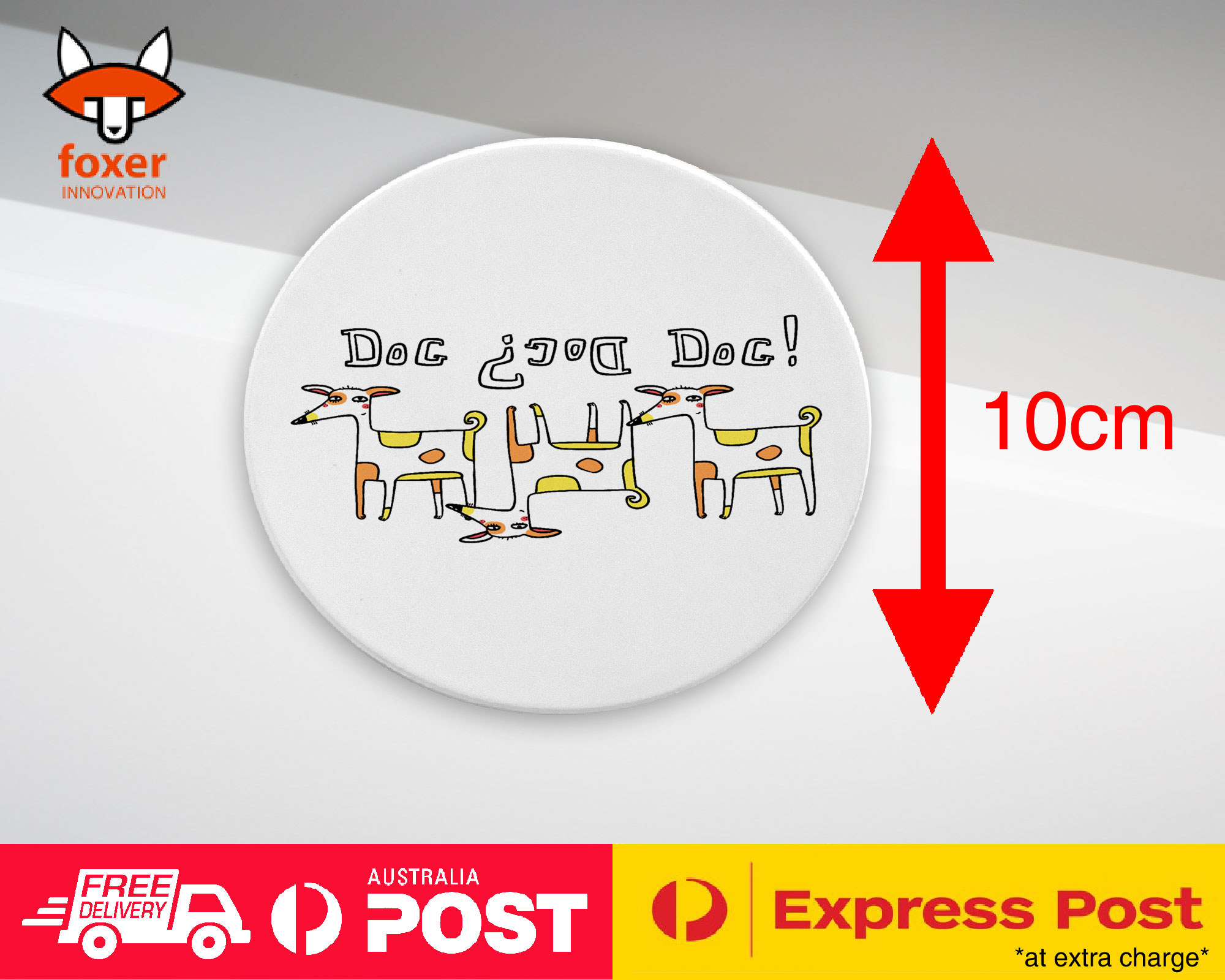 COASTER COFFEE DRINKING MAT|DOG DOG? DOG!