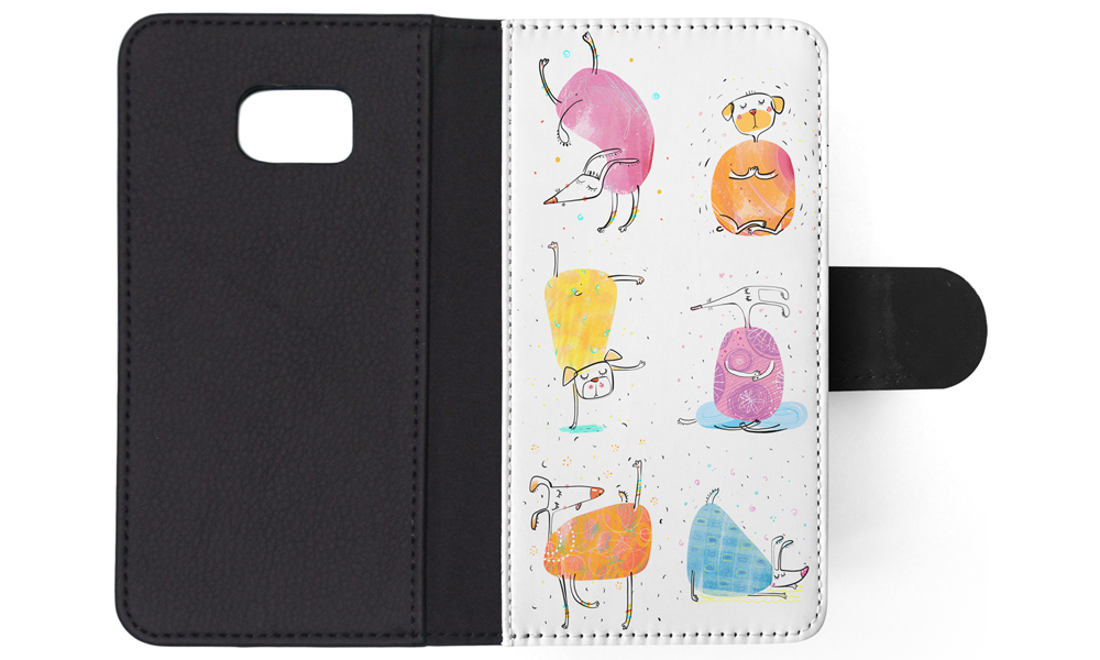 FLIP CASE FOR SAMSUNG GALAXY|CUTE FUNNY DOG ILLUSTRATIONS #13 - Picture 114 of 120