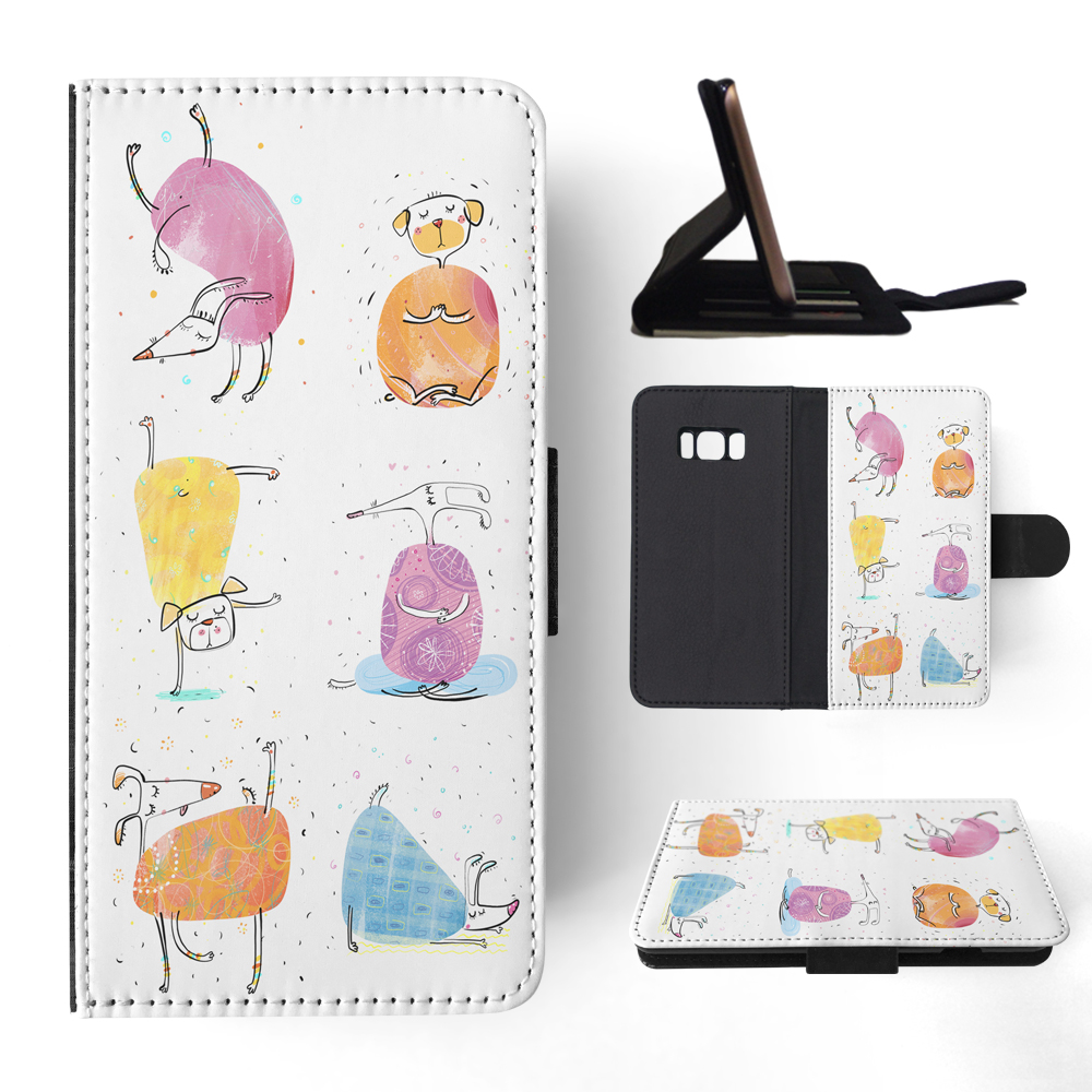 FLIP CASE FOR SAMSUNG GALAXY|CUTE FUNNY DOG ILLUSTRATIONS #13 - Picture 106 of 120