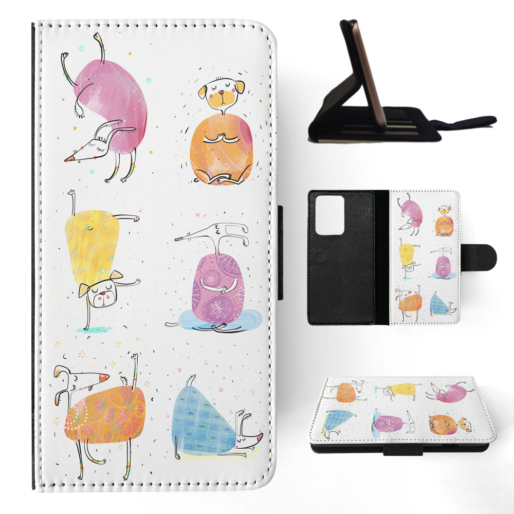 FLIP CASE FOR SAMSUNG GALAXY|CUTE FUNNY DOG ILLUSTRATIONS #13 - Picture 66 of 120