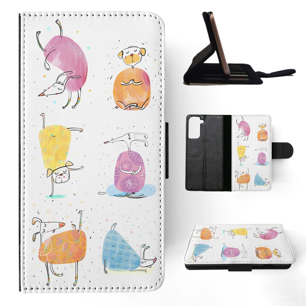 FLIP CASE FOR SAMSUNG GALAXY|CUTE FUNNY DOG ILLUSTRATIONS #13 - Picture 61 of 120