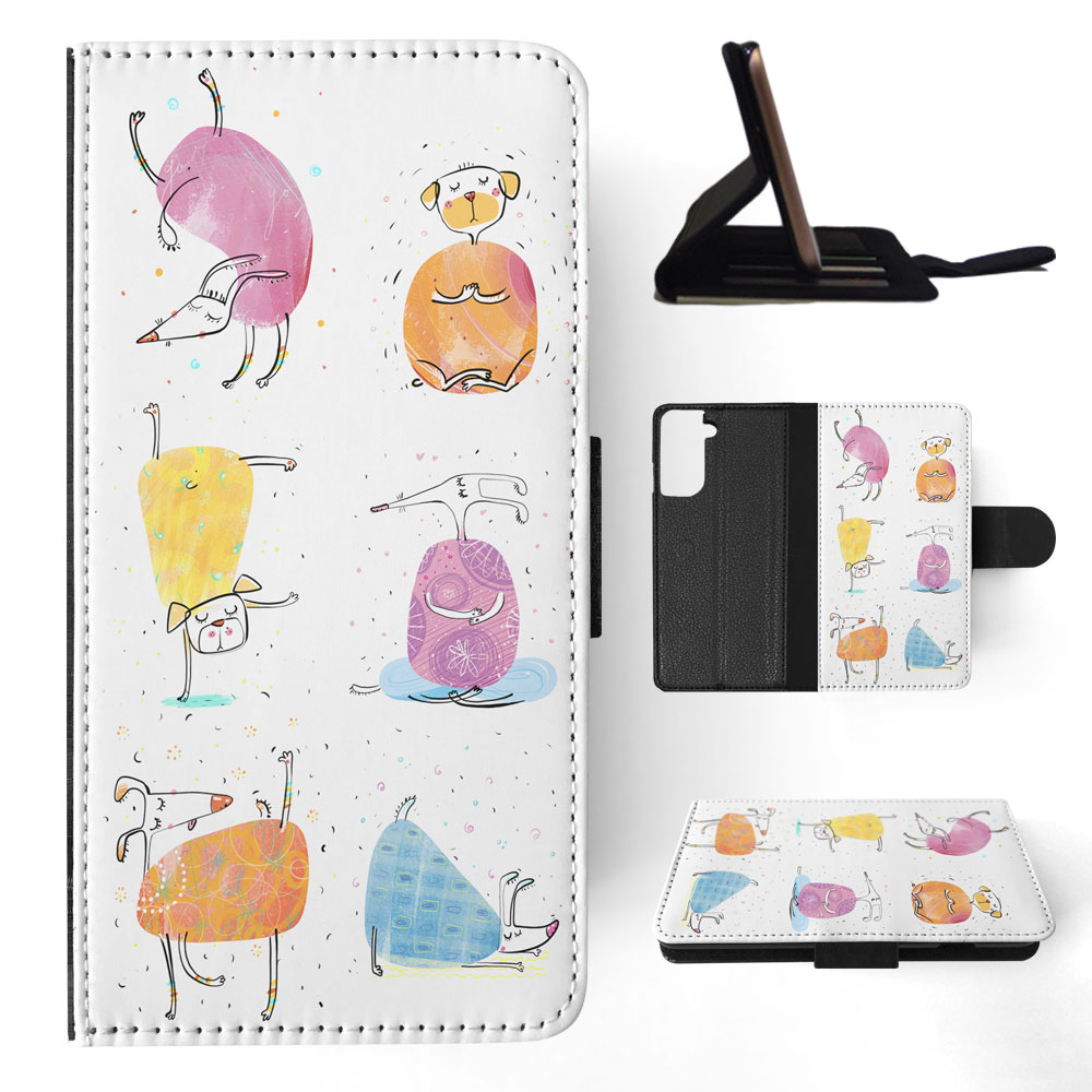 FLIP CASE FOR SAMSUNG GALAXY|CUTE FUNNY DOG ILLUSTRATIONS #13 - Picture 56 of 120