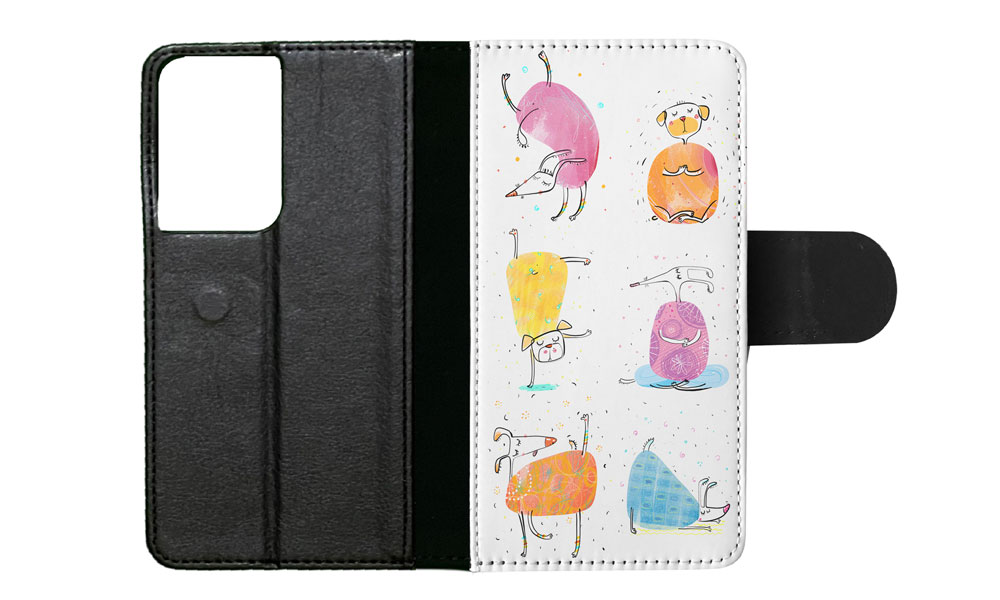 FLIP CASE FOR SAMSUNG GALAXY|CUTE FUNNY DOG ILLUSTRATIONS #13 - Picture 54 of 120