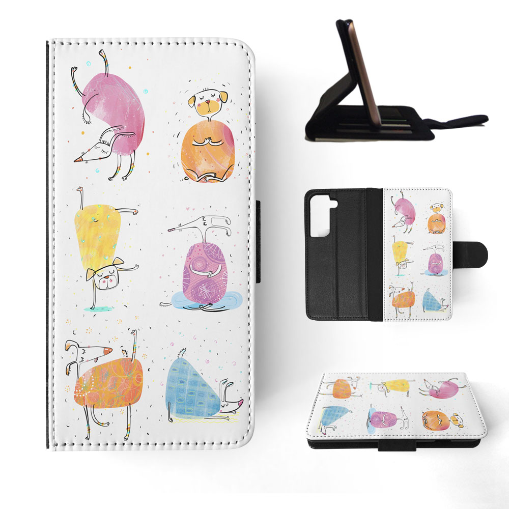 FLIP CASE FOR SAMSUNG GALAXY|CUTE FUNNY DOG ILLUSTRATIONS #13 - Picture 46 of 120