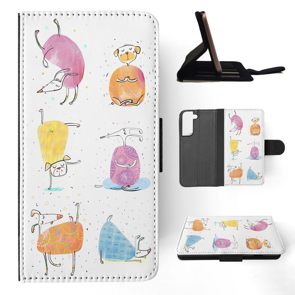 FLIP CASE FOR SAMSUNG GALAXY|CUTE FUNNY DOG ILLUSTRATIONS #13 - Picture 41 of 120