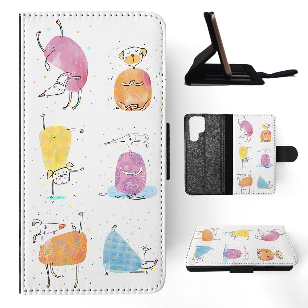 FLIP CASE FOR SAMSUNG GALAXY|CUTE FUNNY DOG ILLUSTRATIONS #13 - Picture 36 of 120