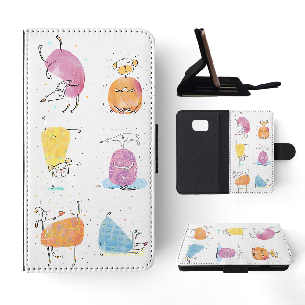 FLIP CASE FOR SAMSUNG GALAXY|CUTE FUNNY DOG ILLUSTRATIONS #13 - Picture 116 of 120