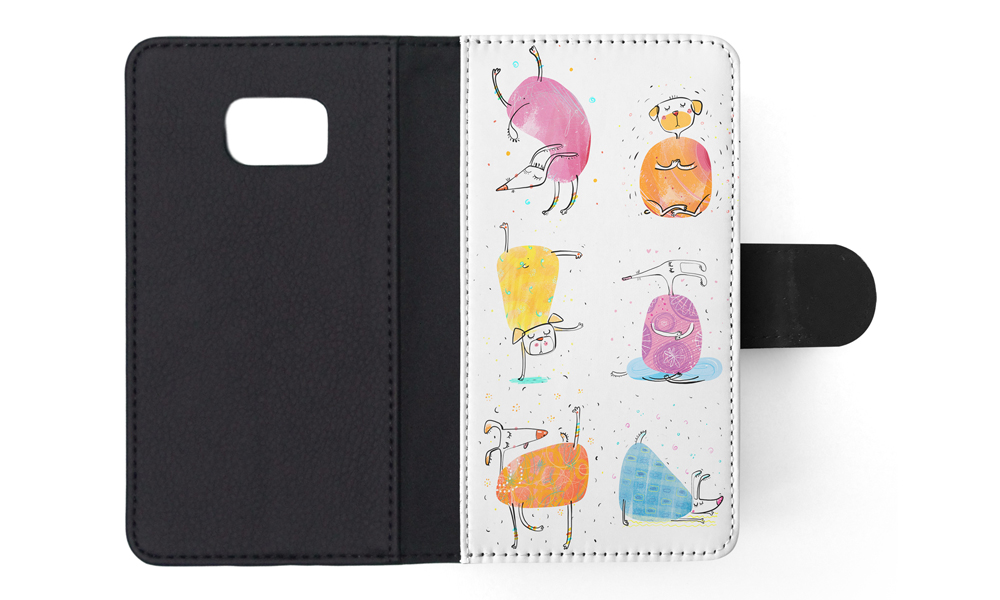 FLIP CASE FOR SAMSUNG GALAXY|CUTE FUNNY DOG ILLUSTRATIONS #13 - Picture 119 of 120