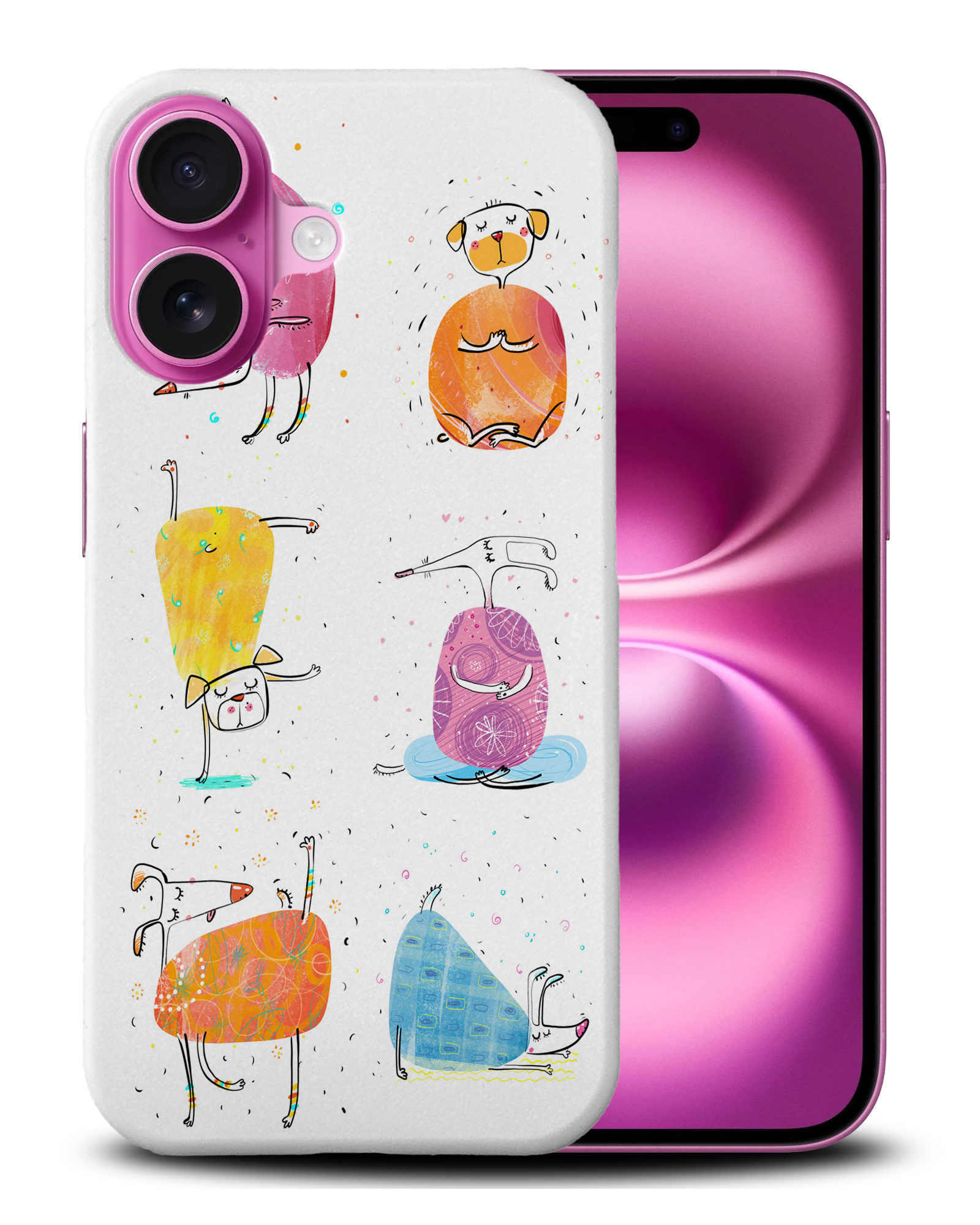 CASE COVER FOR APPLE IPHONE|CUTE FUNNY DOG ILLUSTRATIONS #13 - Picture 5 of 44