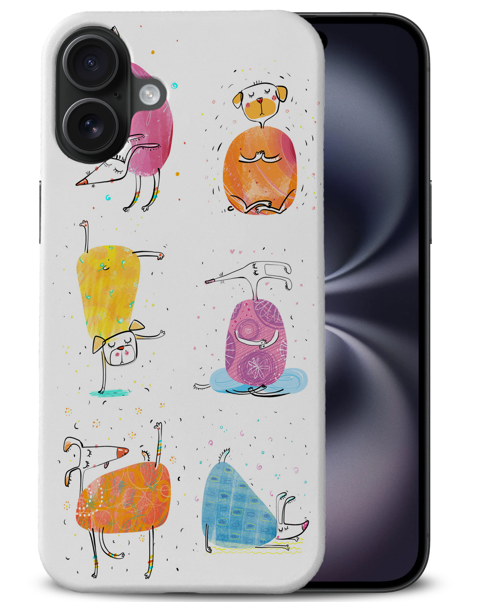 CASE COVER FOR APPLE IPHONE|CUTE FUNNY DOG ILLUSTRATIONS #13 - Picture 4 of 44
