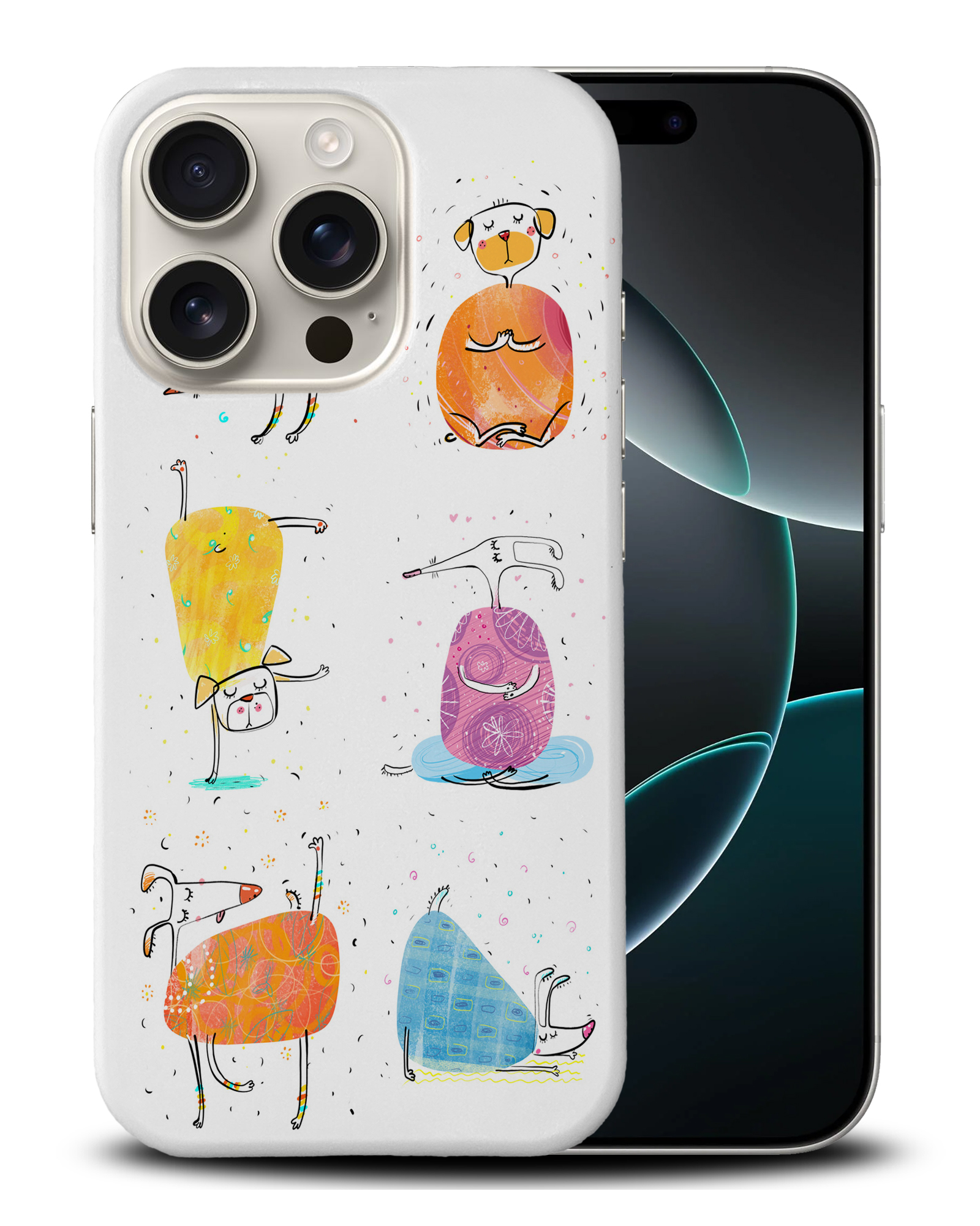 CASE COVER FOR APPLE IPHONE|CUTE FUNNY DOG ILLUSTRATIONS #13 - Picture 3 of 44