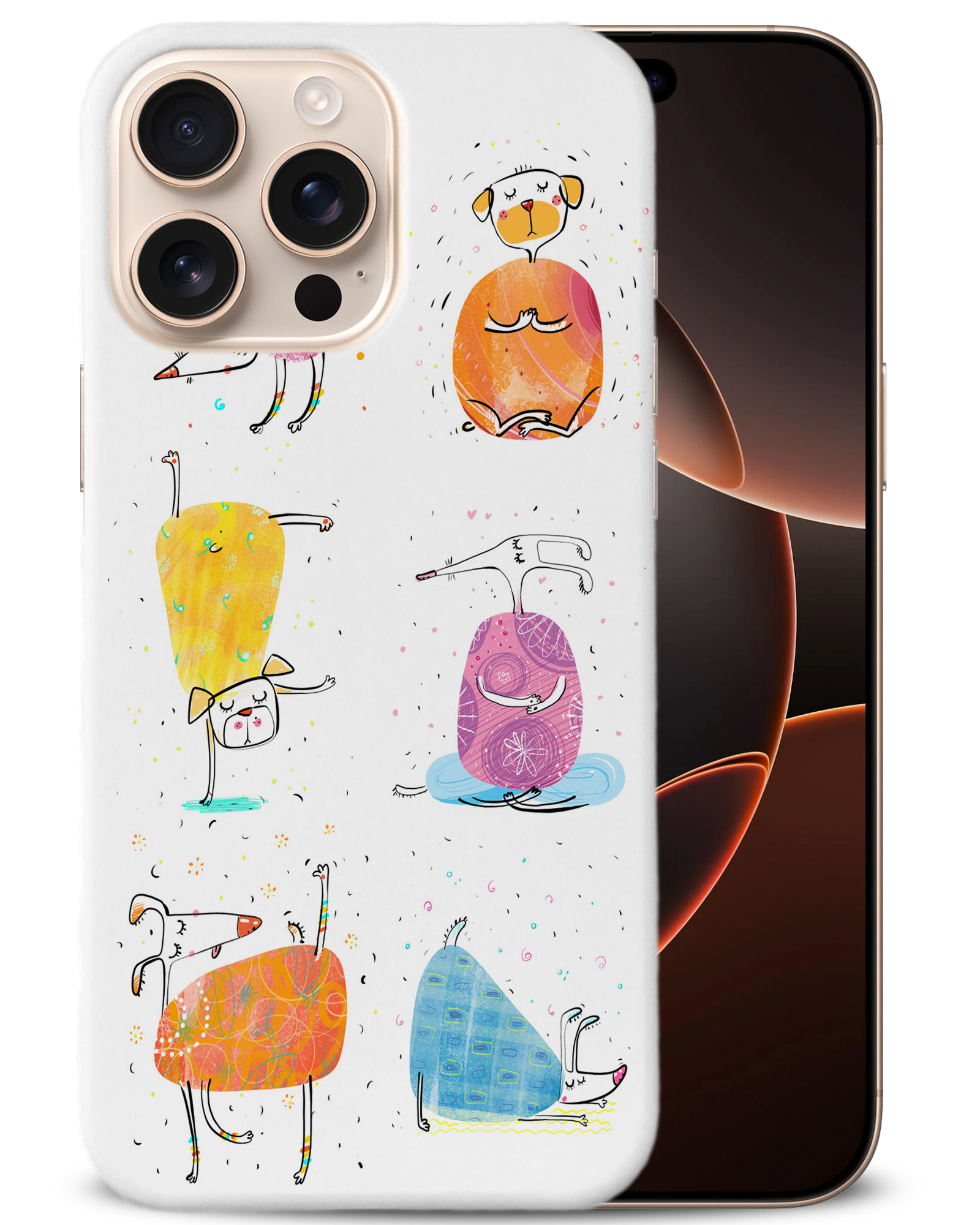CASE COVER FOR APPLE IPHONE|CUTE FUNNY DOG ILLUSTRATIONS #13 - Picture 2 of 44