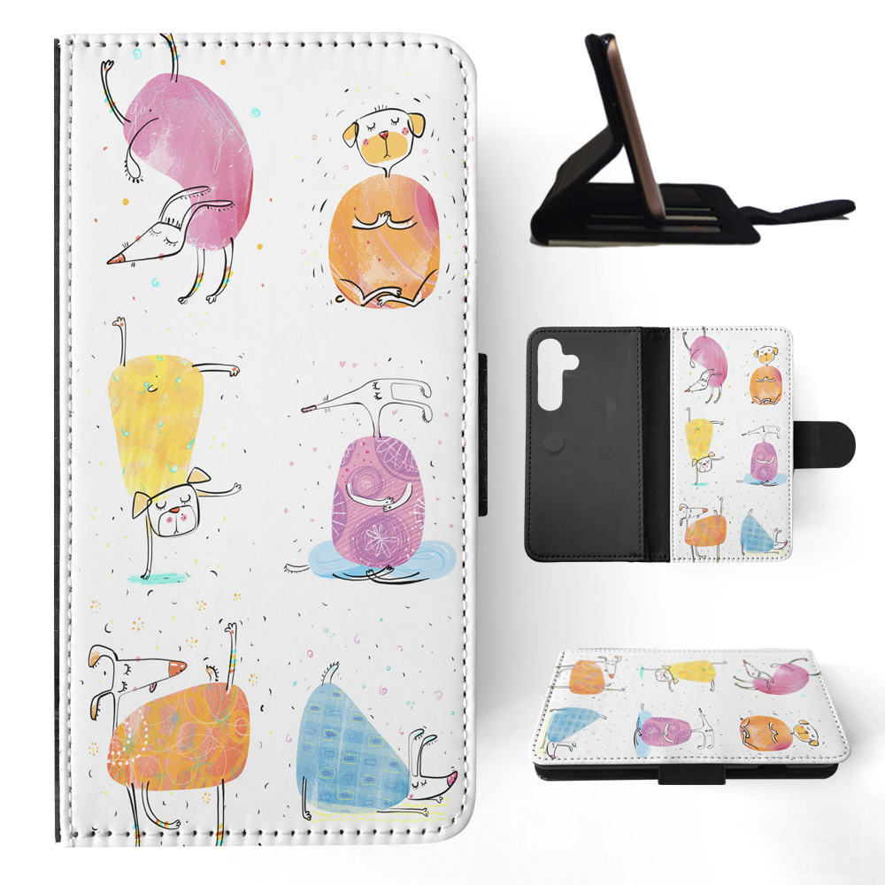 FLIP CASE FOR SAMSUNG GALAXY|CUTE FUNNY DOG ILLUSTRATIONS #13 - Picture 16 of 120