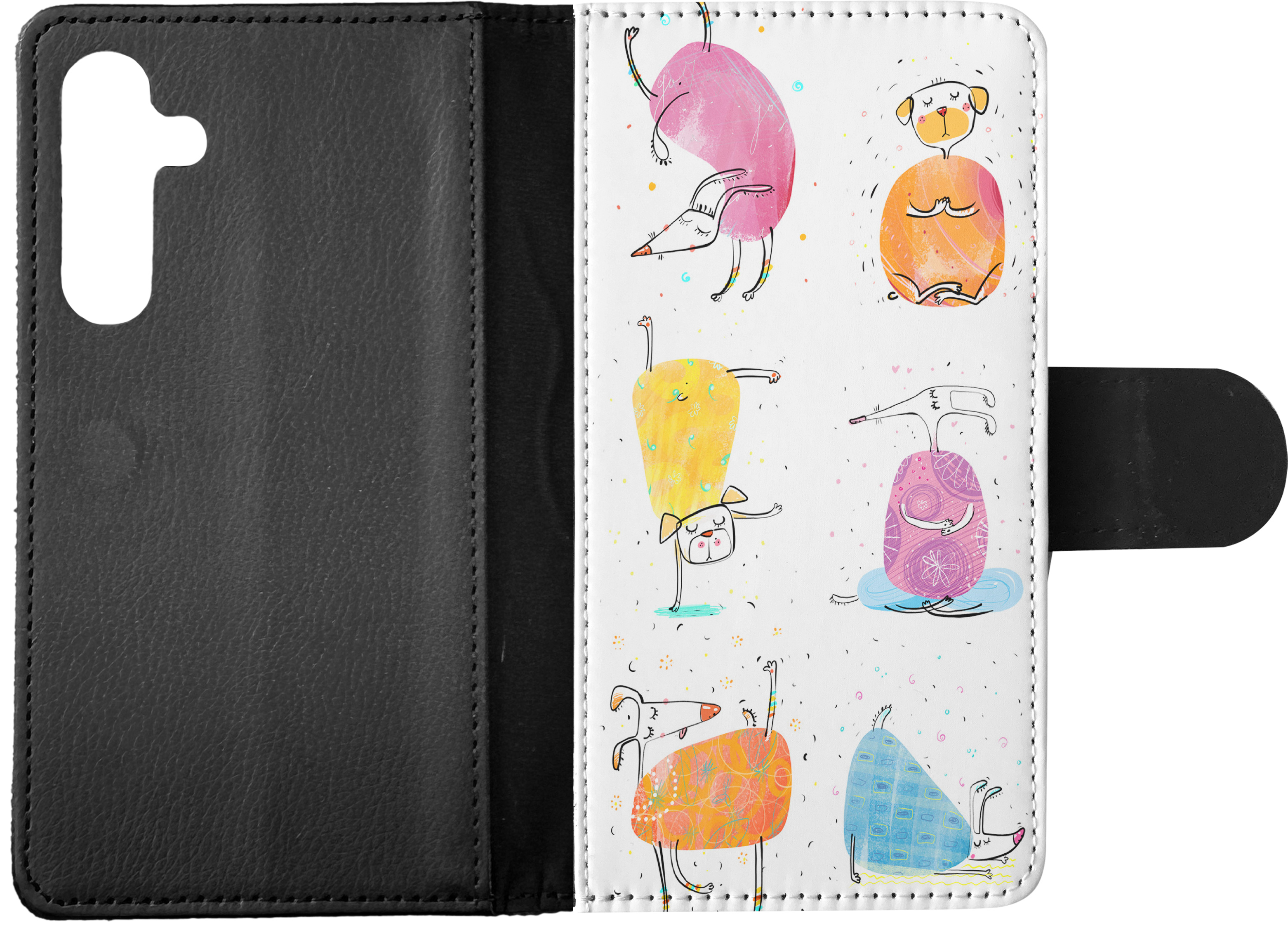 FLIP CASE FOR SAMSUNG GALAXY|CUTE FUNNY DOG ILLUSTRATIONS #13 - Picture 14 of 120