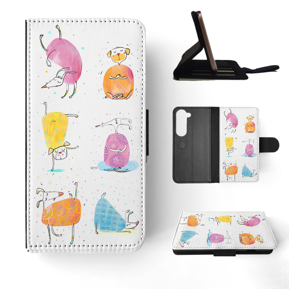 FLIP CASE FOR SAMSUNG GALAXY|CUTE FUNNY DOG ILLUSTRATIONS #13 - Picture 31 of 120