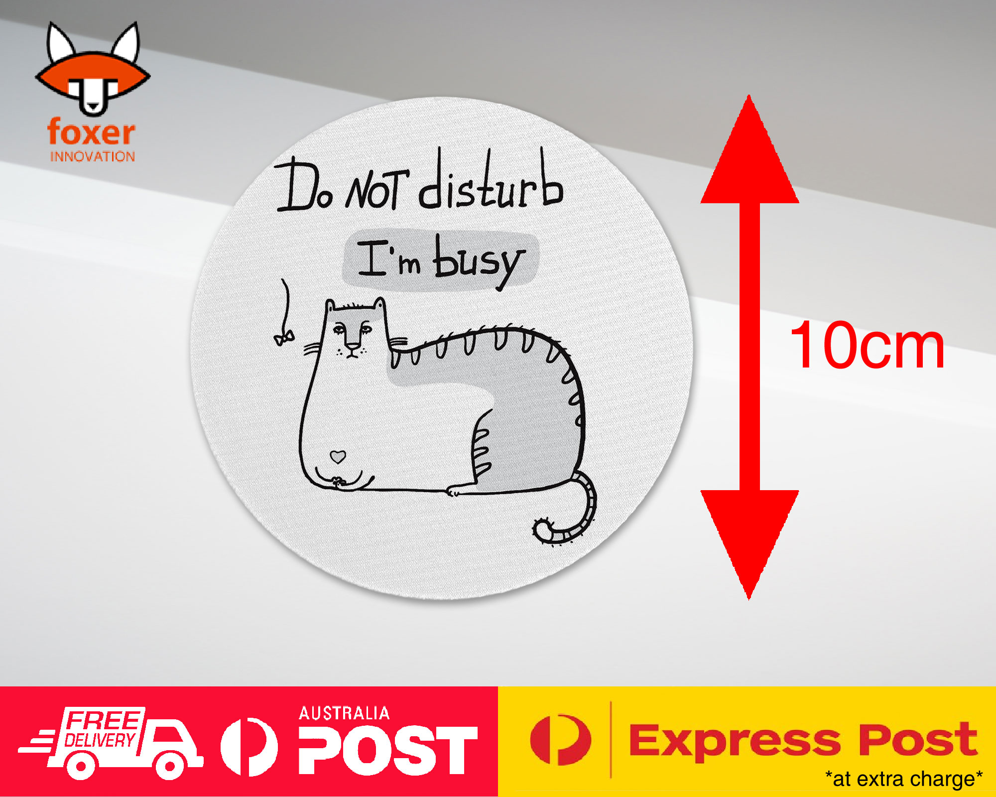 COASTER COFFEE DRINKING MAT|FUNNY CAT SKETCH DO NOT DISTURB