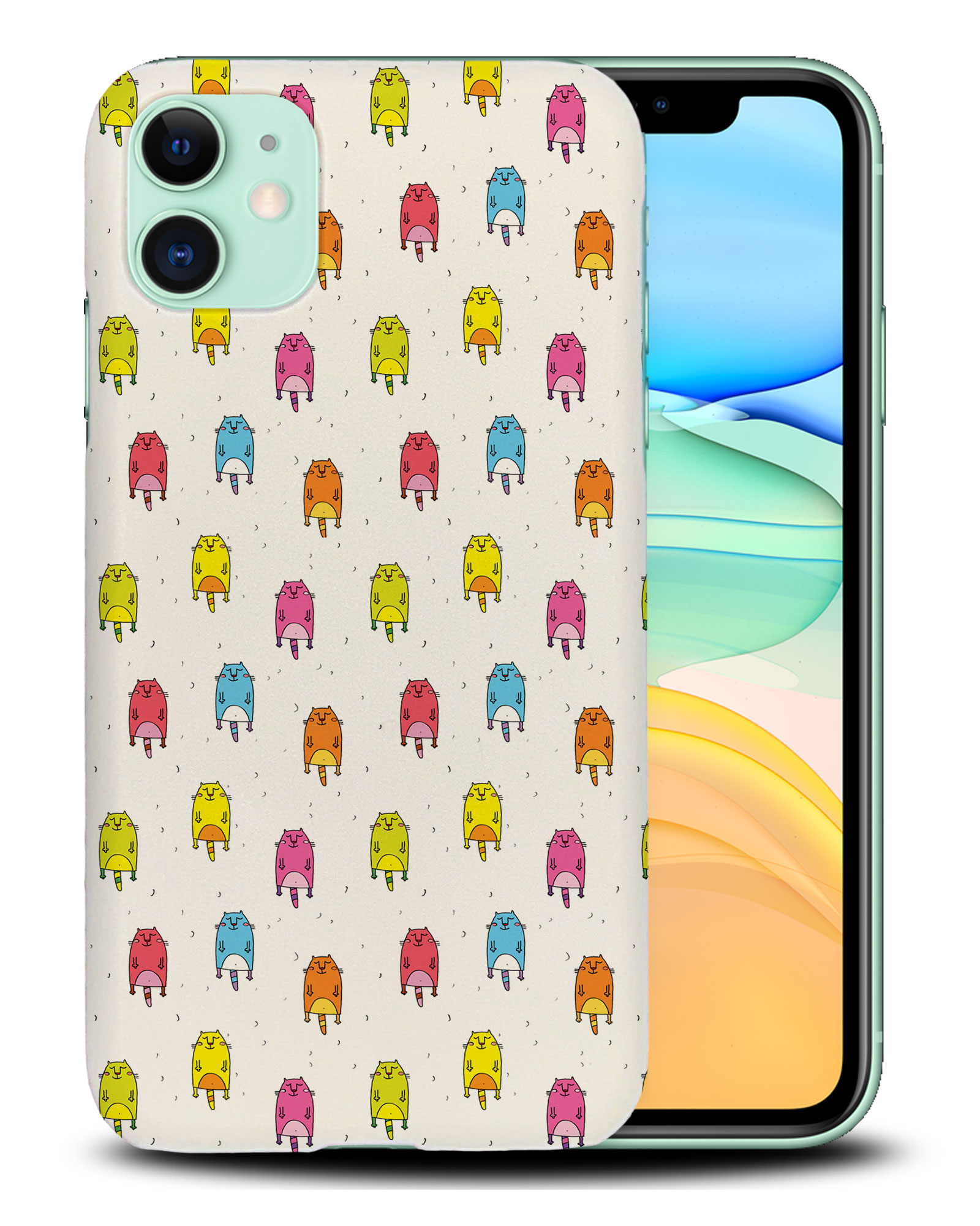 CASE COVER FOR APPLE IPHONE|CUTE FLYING CATS PATTERN #2 - Picture 24 of 44
