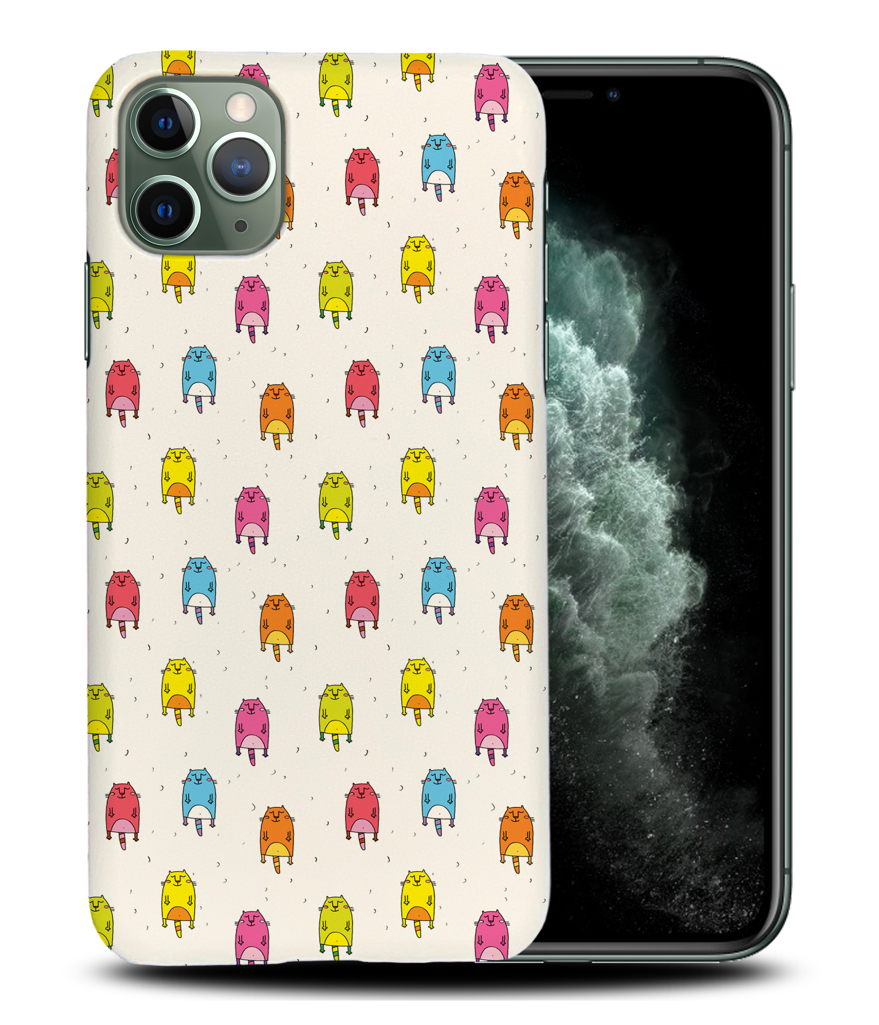 CASE COVER FOR APPLE IPHONE|CUTE FLYING CATS PATTERN #2 - Picture 23 of 44