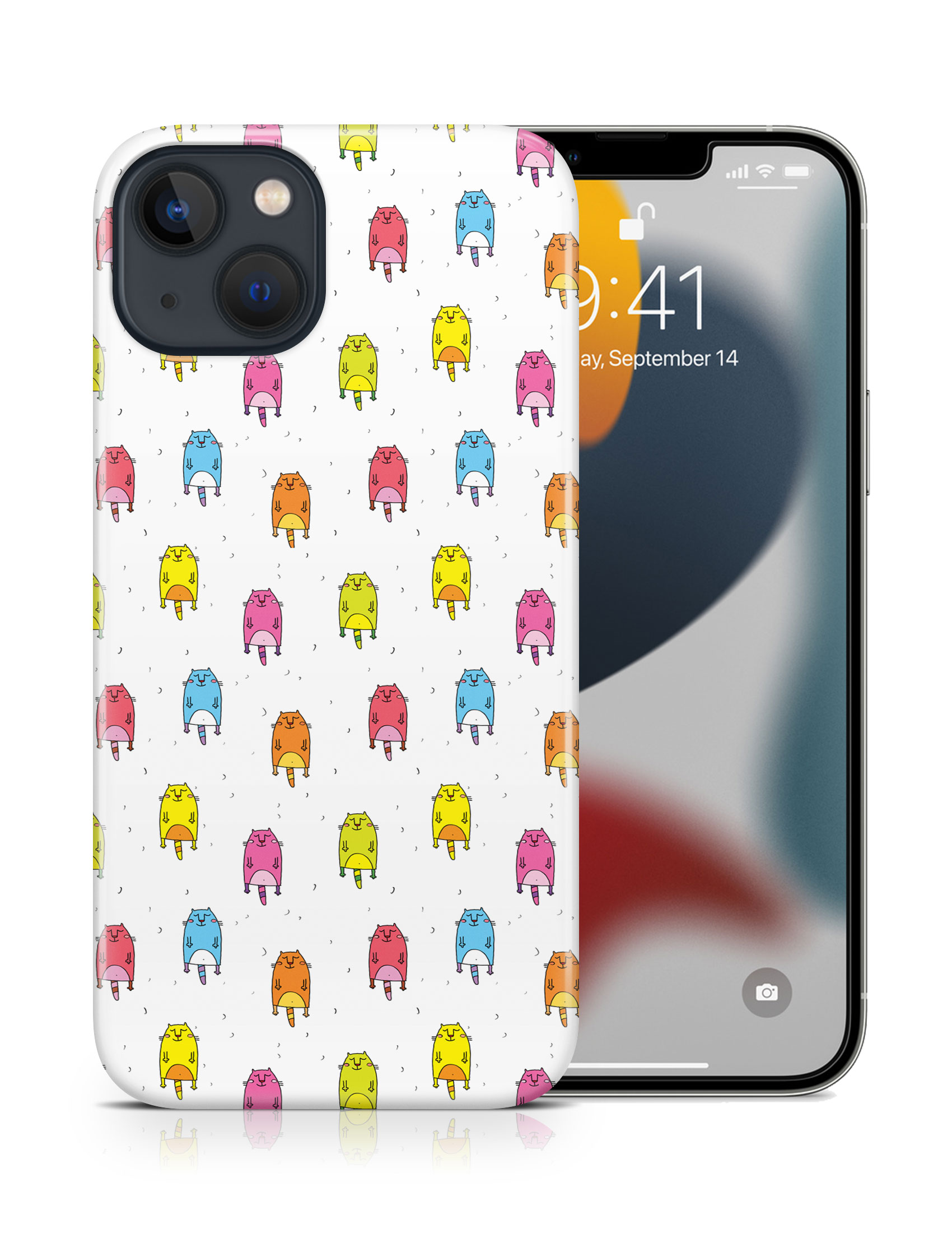 CASE COVER FOR APPLE IPHONE|CUTE FLYING CATS PATTERN #2 - Picture 16 of 44