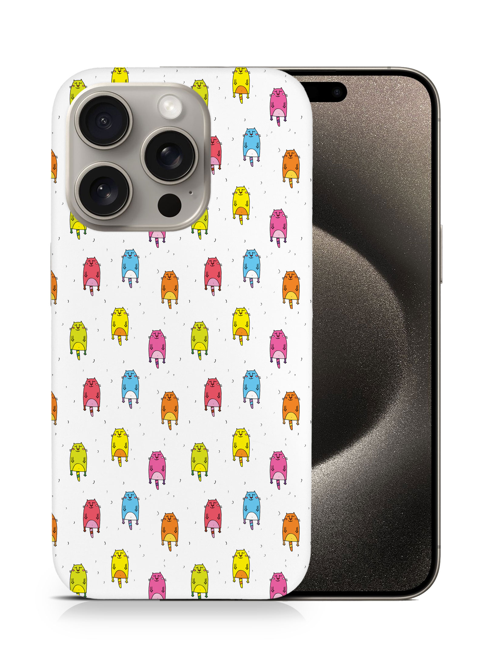 CASE COVER FOR APPLE IPHONE|CUTE FLYING CATS PATTERN #2 - Picture 7 of 44