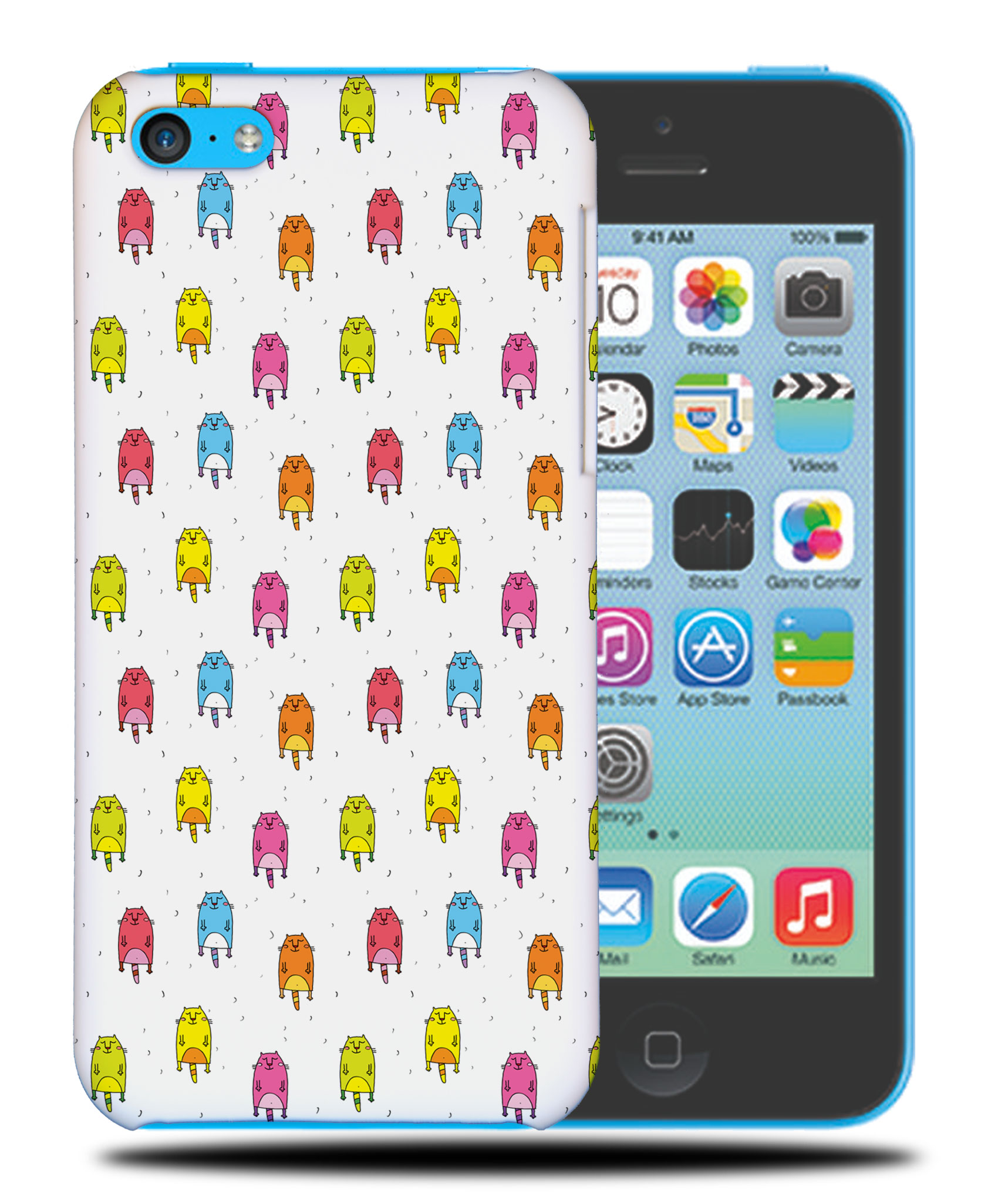 CASE COVER FOR APPLE IPHONE|CUTE FLYING CATS PATTERN #2 - Picture 37 of 44
